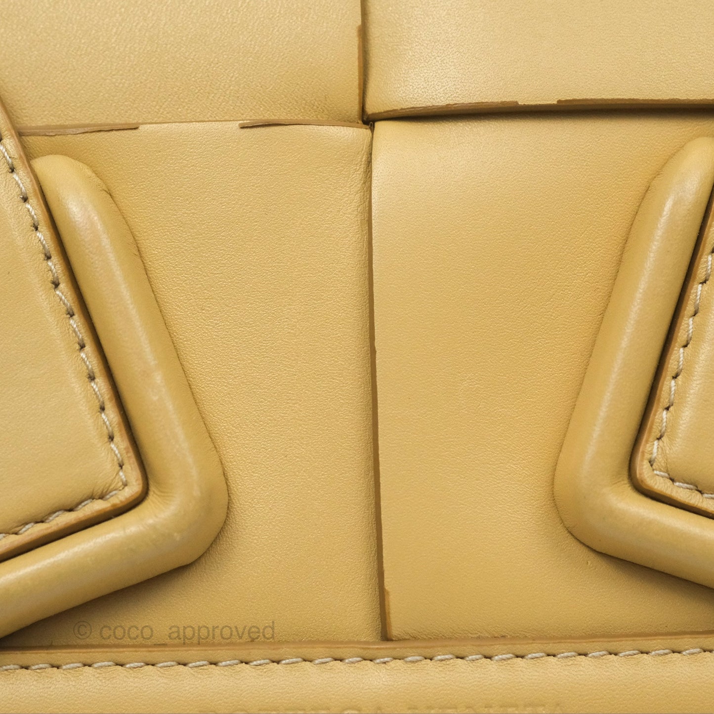 Bottega Veneta Arco Mini Intrecciato Textured-leather Tote Yellow