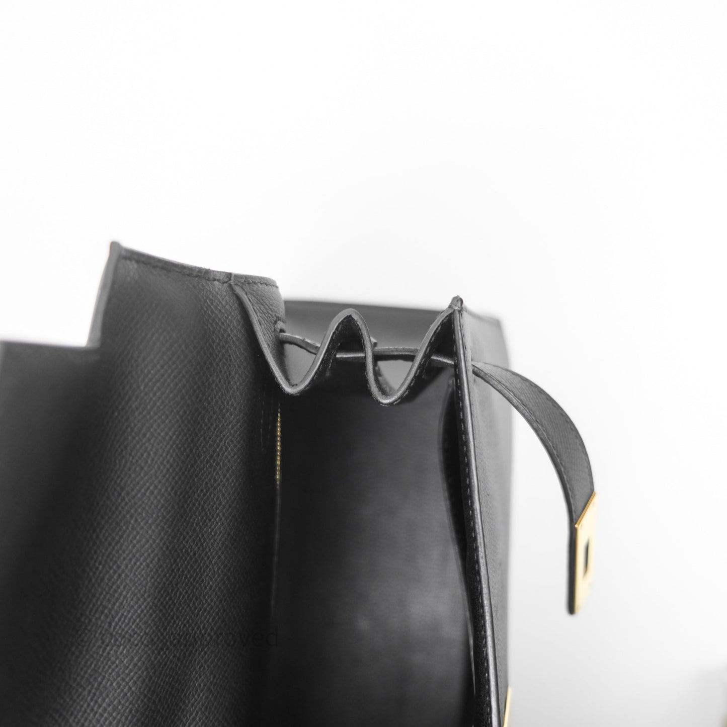 Hermès Kelly 28 Black Epsom Gold Hardware