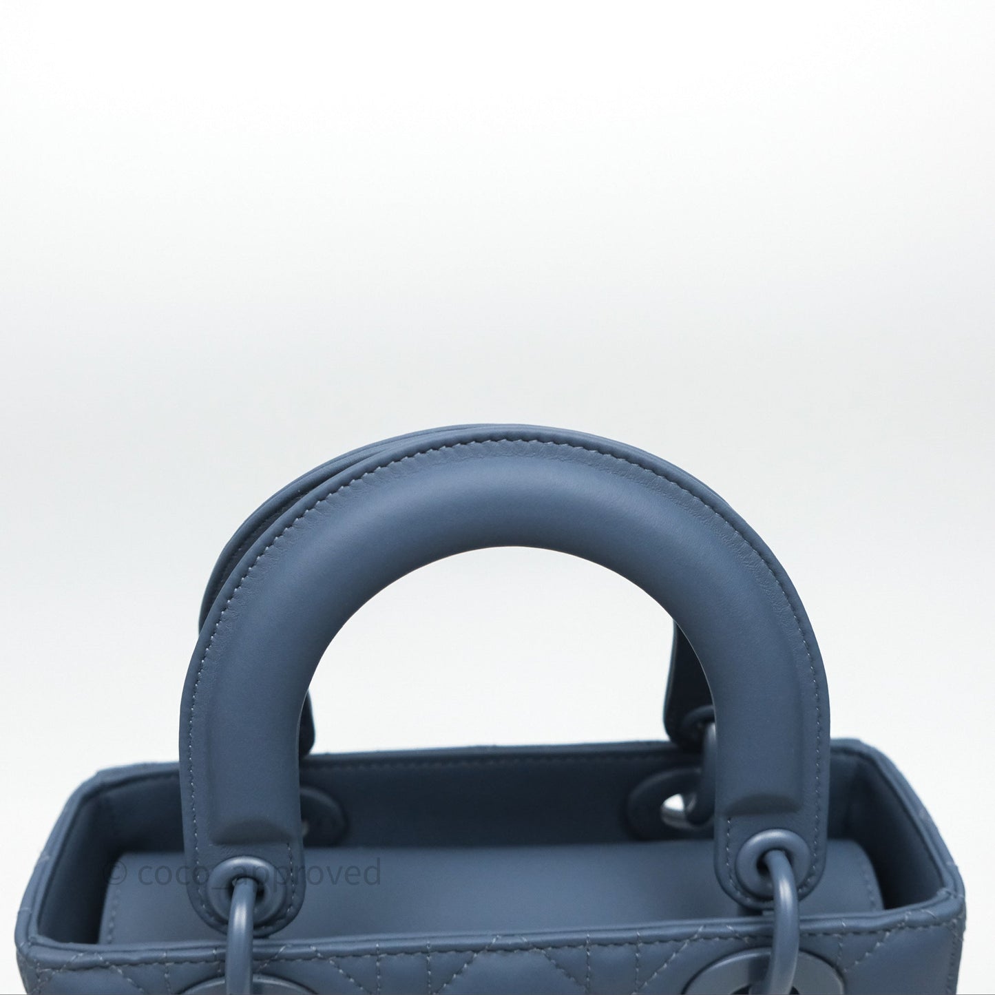 Christian Dior Small My ABCDior Lady Dior UltraMatte Calfskin Cannage Dark Blue