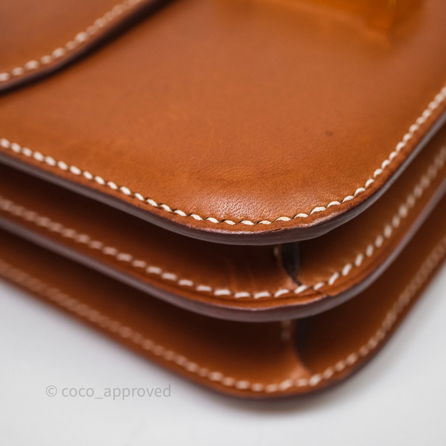 Hermès Constance Mini Smooth Barenia Leather Gold Hardware