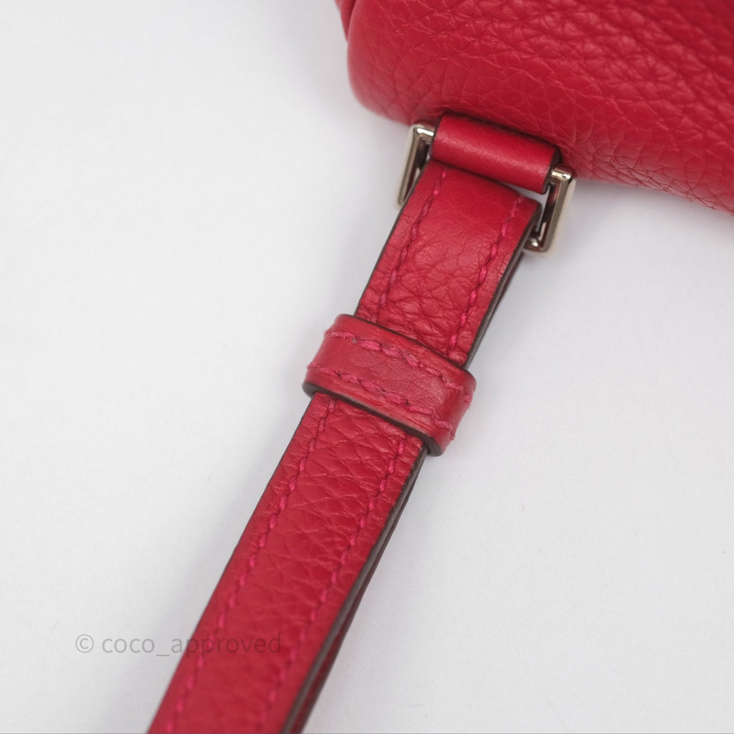 Hermès Kelly Ado Backpack Red Rouge Clemence Palladium Hardware