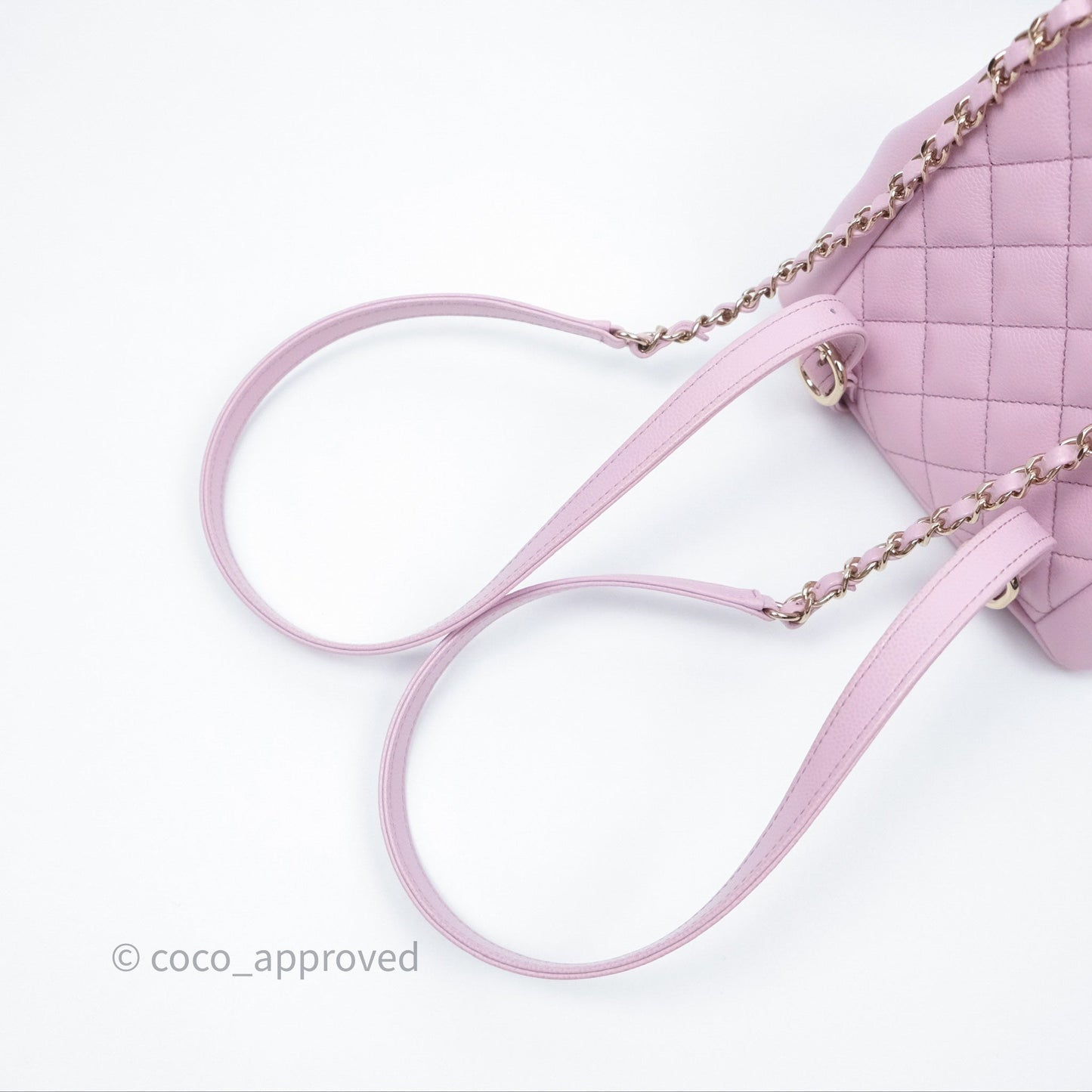 Chanel Mini Duma Backpack Pink Lilac Caviar Gold Hardware