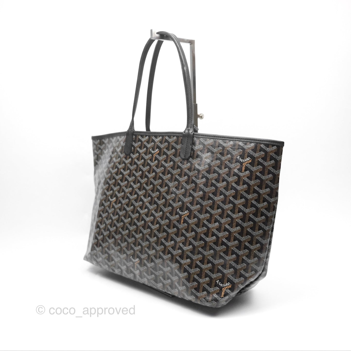 Goyard St Louis Tote PM ⁣⁣⁣⁣⁣⁣⁣⁣⁣⁣⁣⁣⁣⁣⁣⁣⁣⁣⁣⁣Goyardine Canvas Black