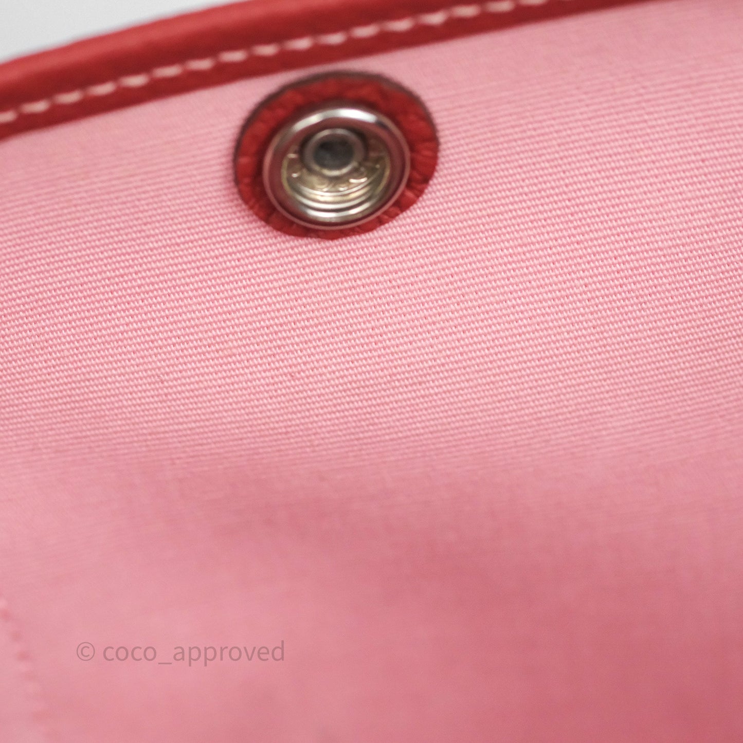 Hermès Garden Party 30 Canvas Rose Sakura 3Q/ Rouge Duchesse 2V