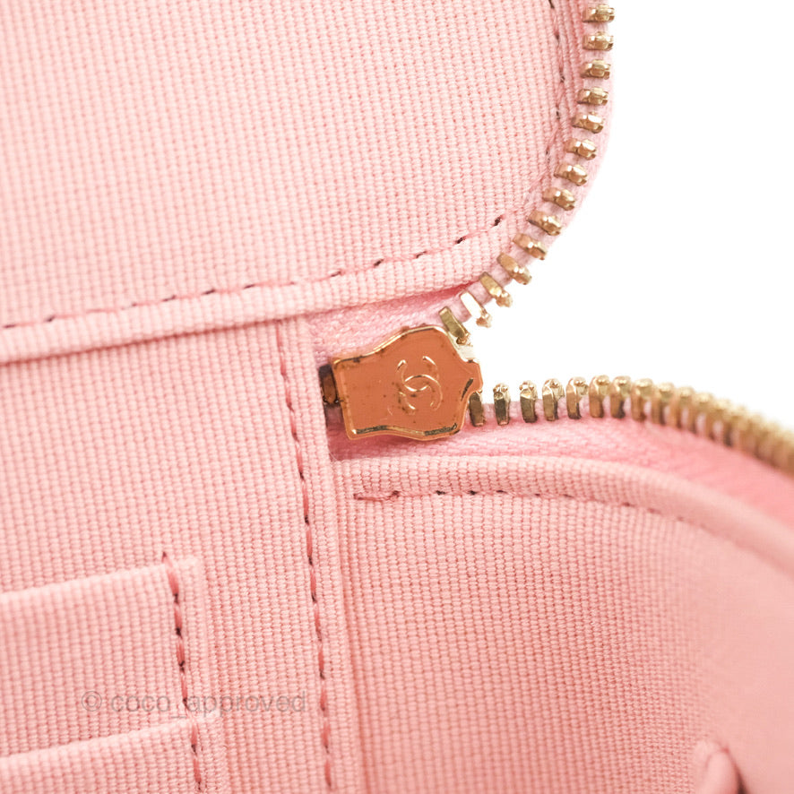 Chanel Vanity with Chain Pink Caviar Gold Hardware