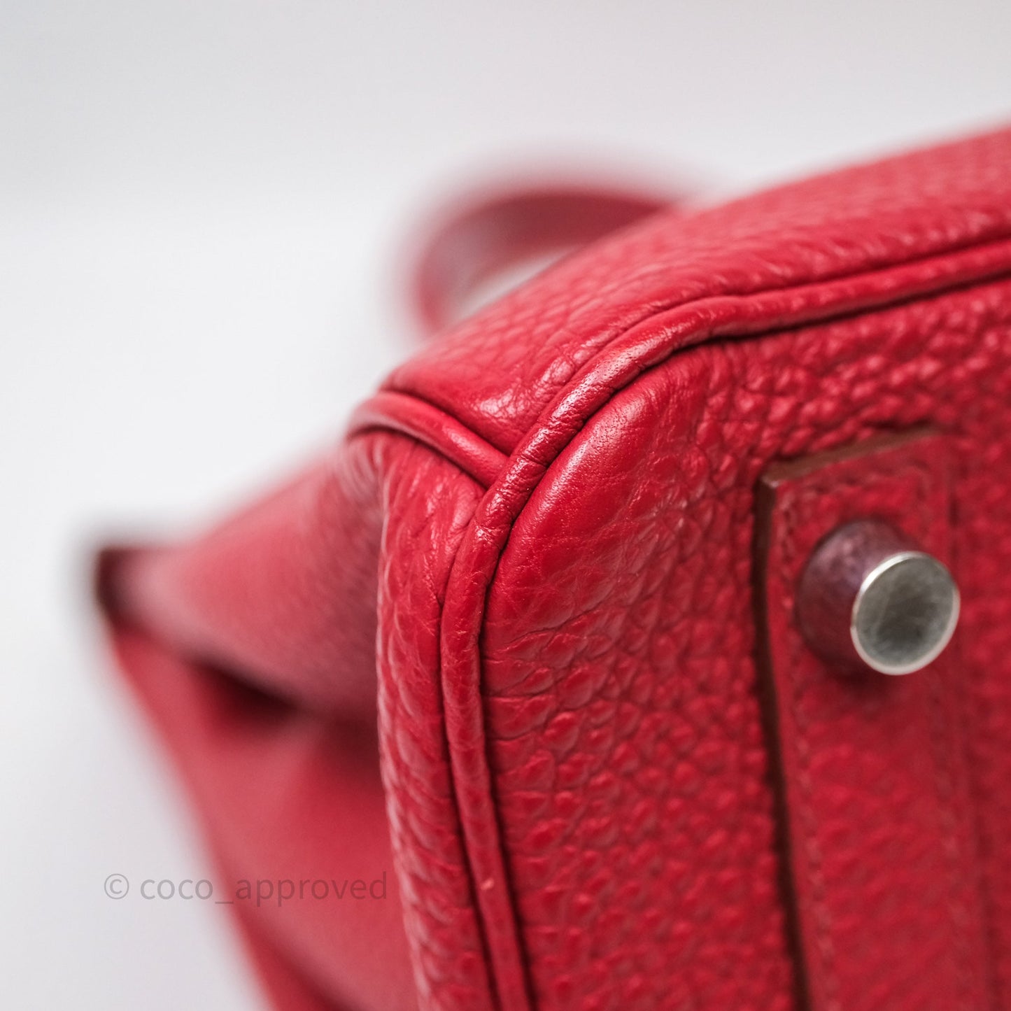 Hermès Birkin 30 Rouge Togo Palladium Hardware