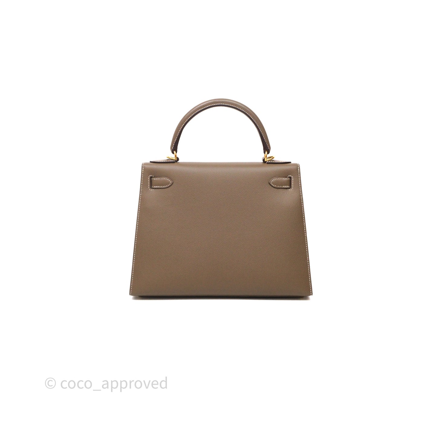 Hermès Kelly 28 Etoupe Epsom Gold Hardware