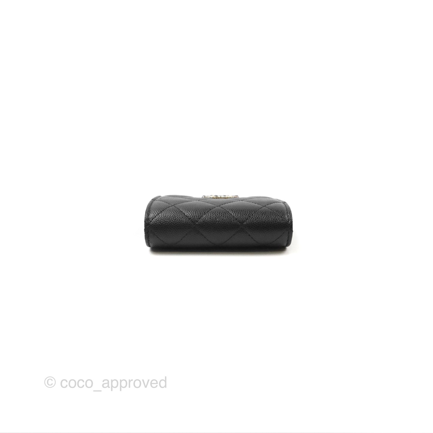 Chanel Small Wallet Black Caviar 23K
