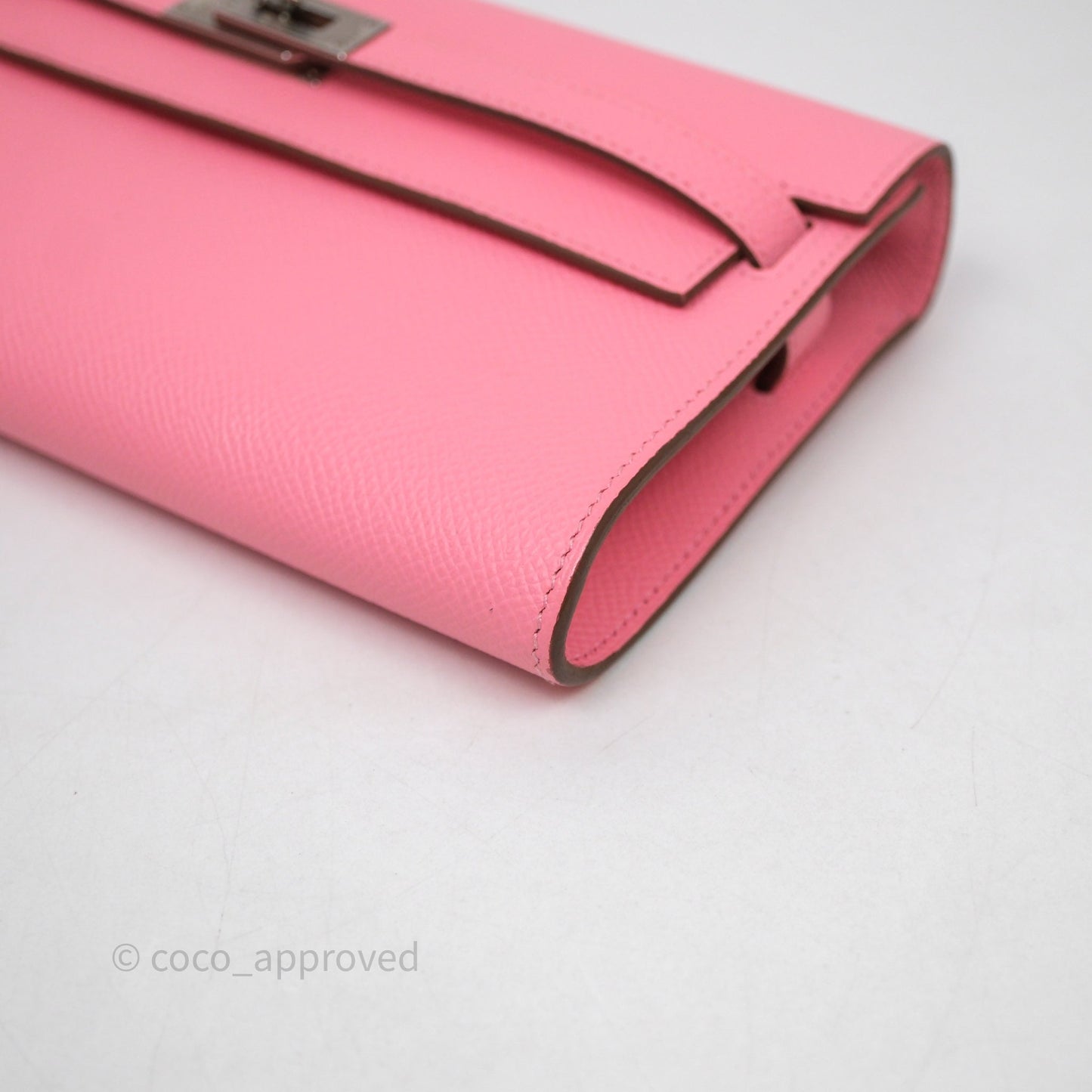 Hermès Kelly To Go Wallet Rose Confetti Epsom Palladium Hardware