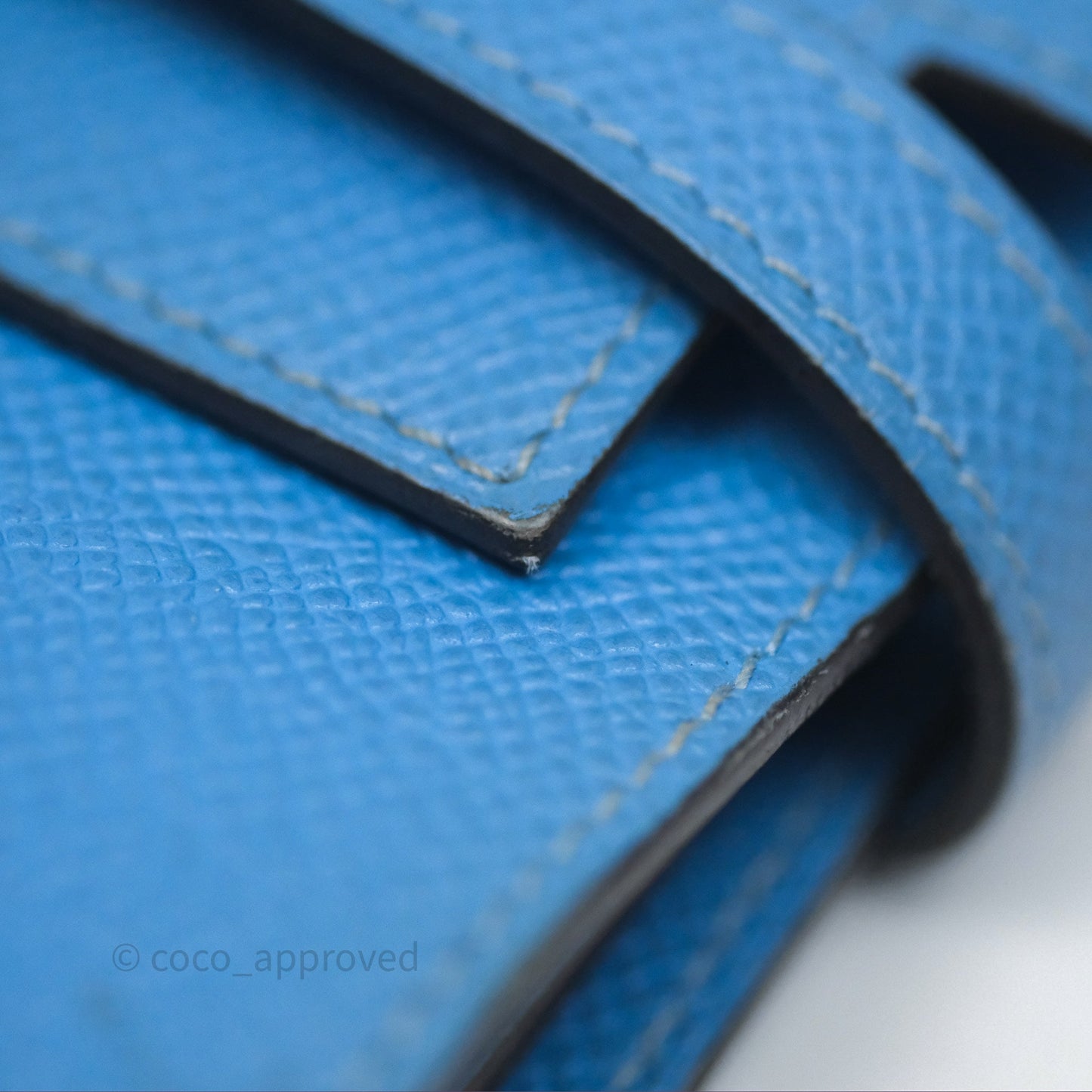 Hermès Kelly Depliant Wallet Blue Epsom Gold Hardware