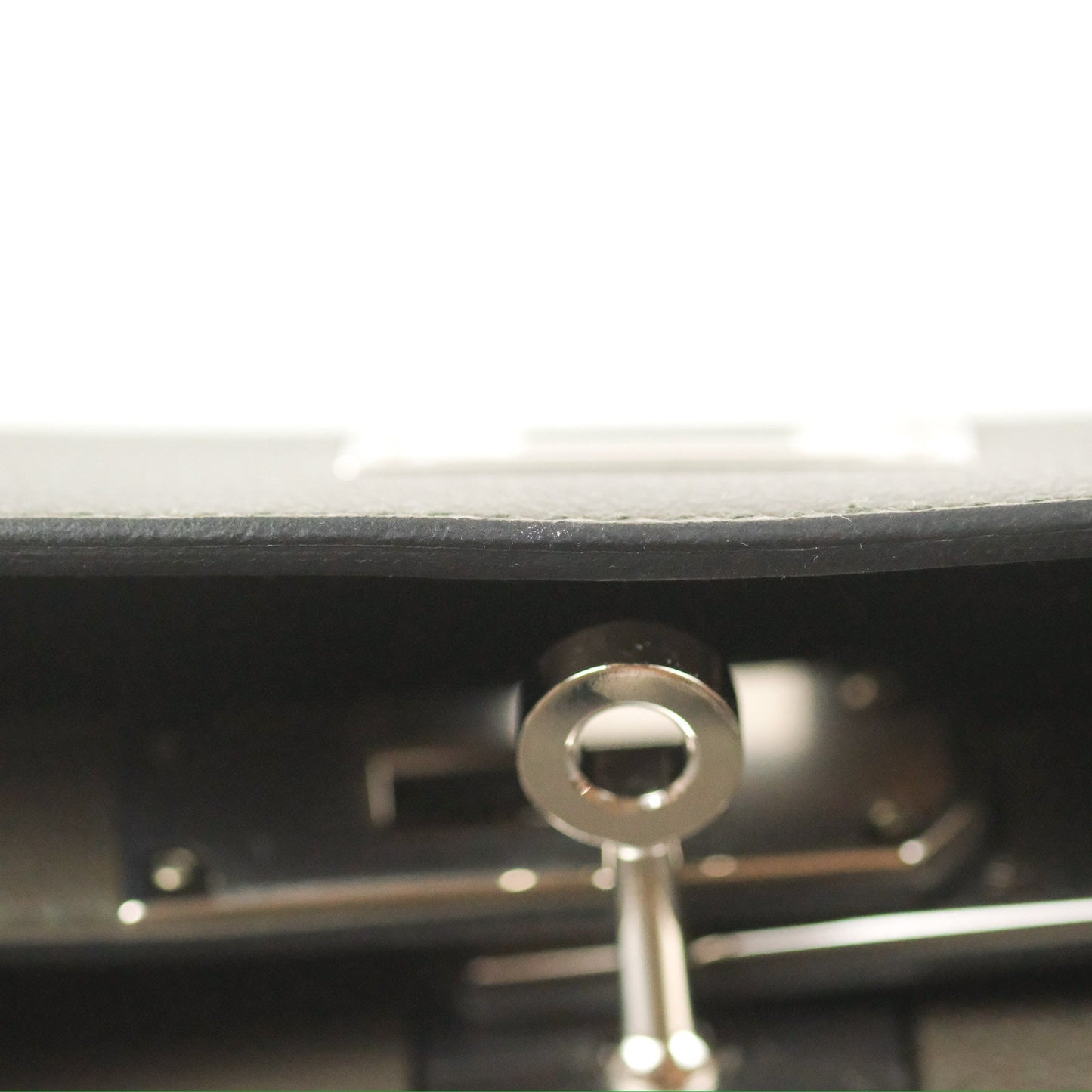 Hermès Kelly Depeches 25 Pouch Vert-De-Gris / Noir / Fauve Evercolor Evergrain & Barenia Calfskin