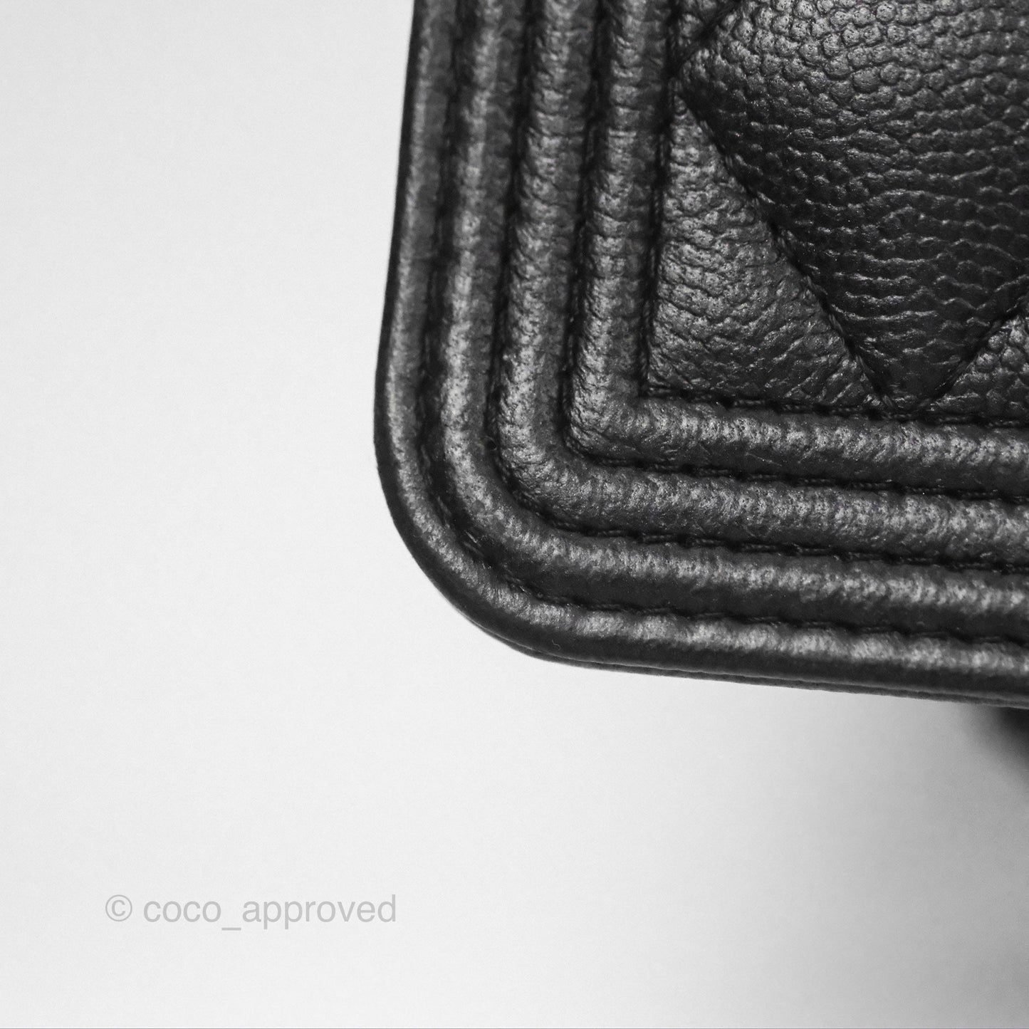 Chanel Quilted Boy Wallet on Chain WOC So Black Caviar