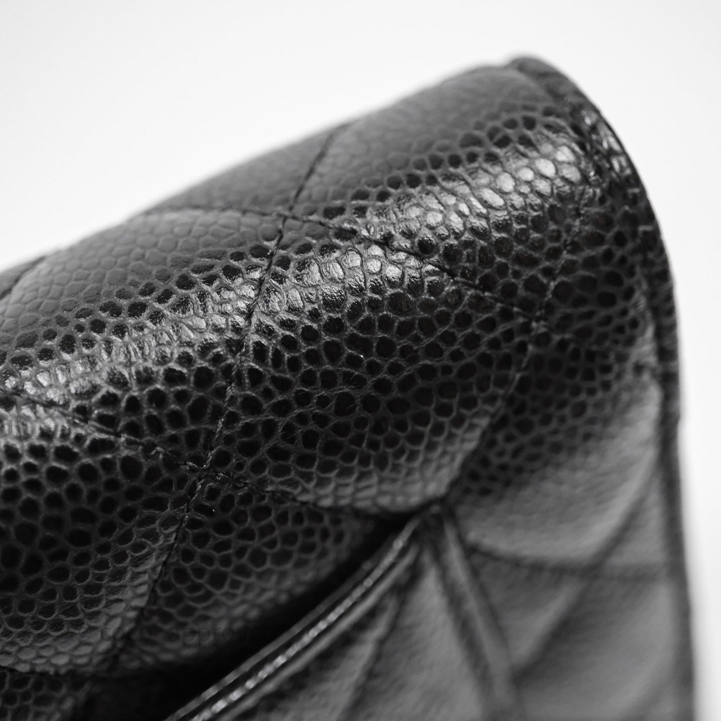 Chanel Quilted WOC Black Caviar Gold Hardware