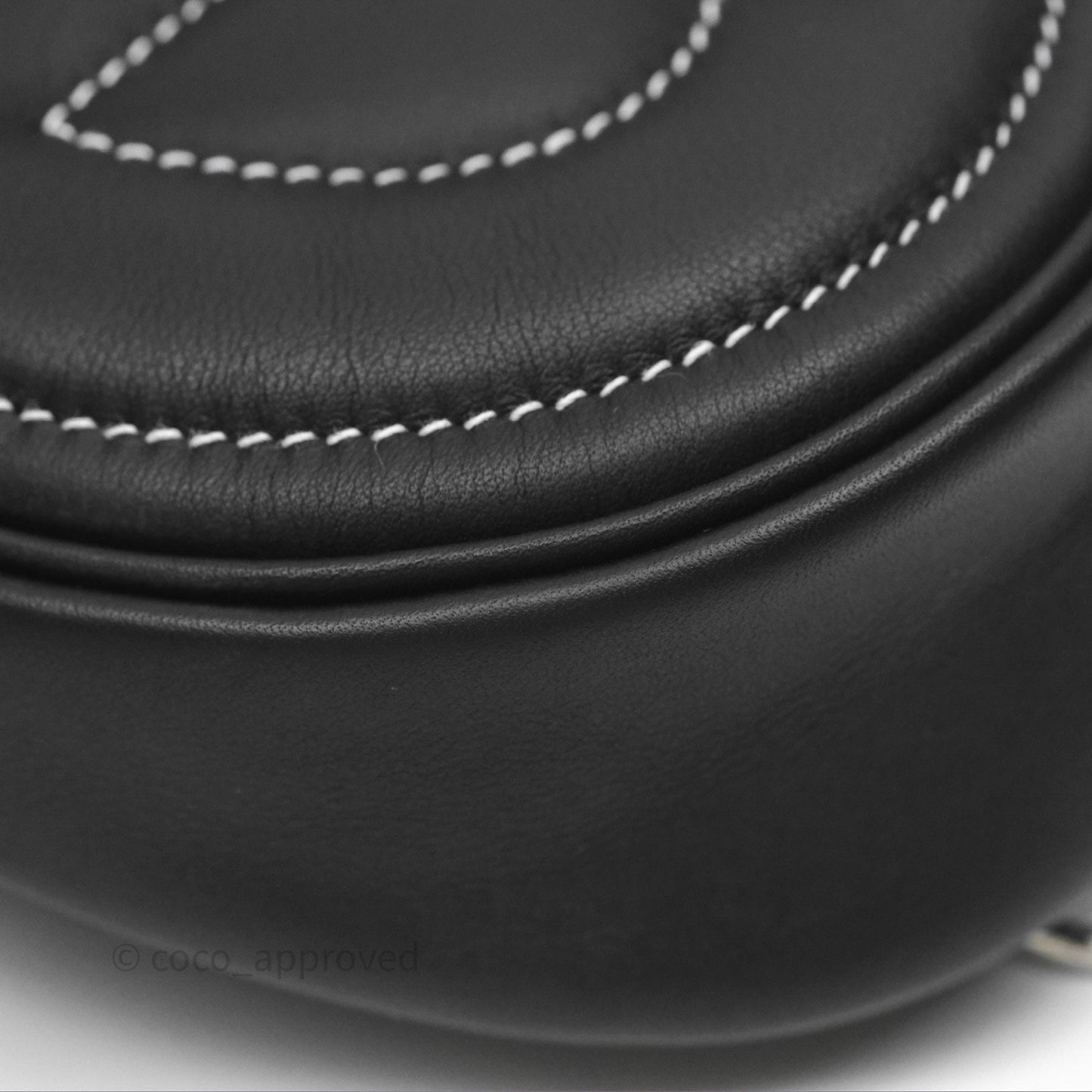 Hermes In-The-Loop Belt Bag Noir 89 Swift Palladium Hardware