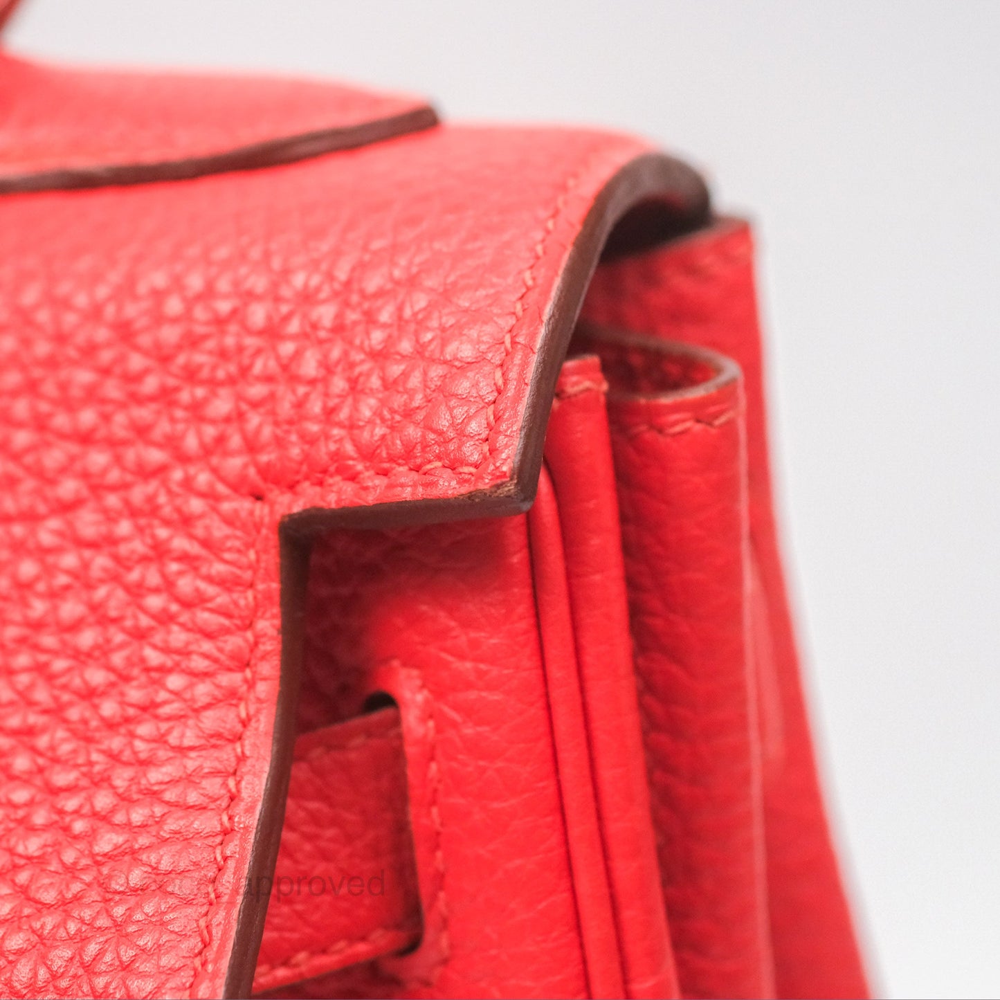 Hermès Kelly 32 Retourne Rose Jaipur Clemence Palladium Hardware