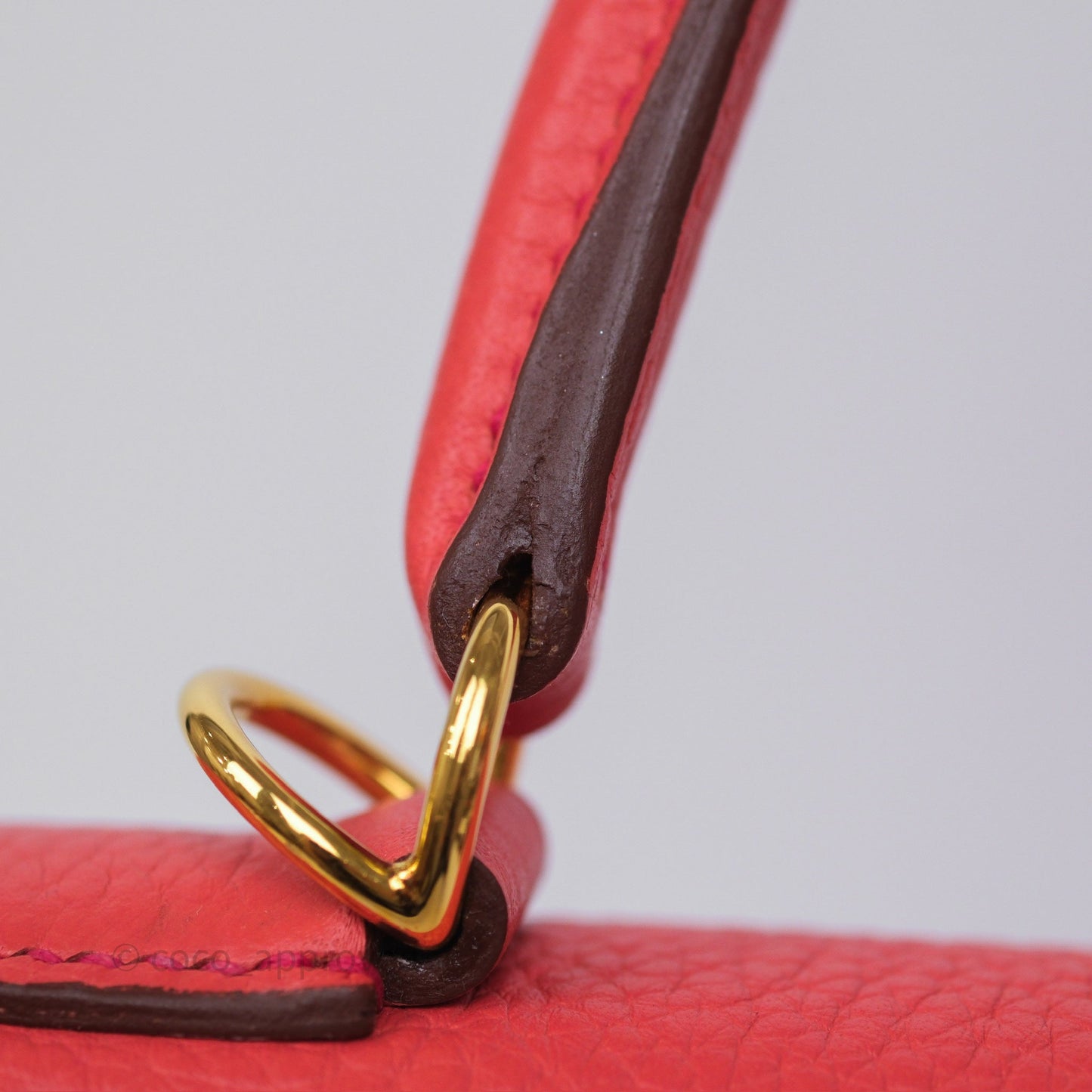 Hermès Kelly 28 Rose Jaipur Retourne Togo Gold Hardware
