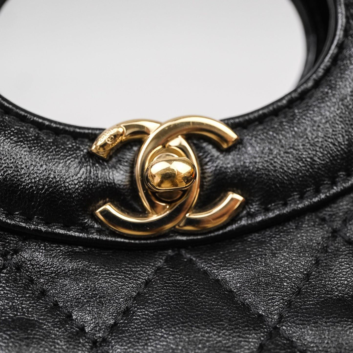 Chanel 31 Mini Black Shiny Calfskin Gold Hardware