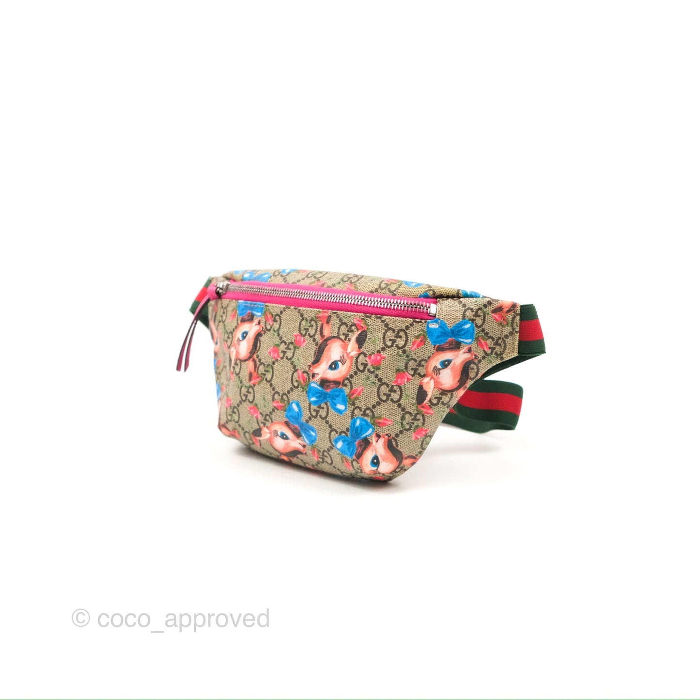Gucci Girls Supreme Monogram Deer Belt Bag