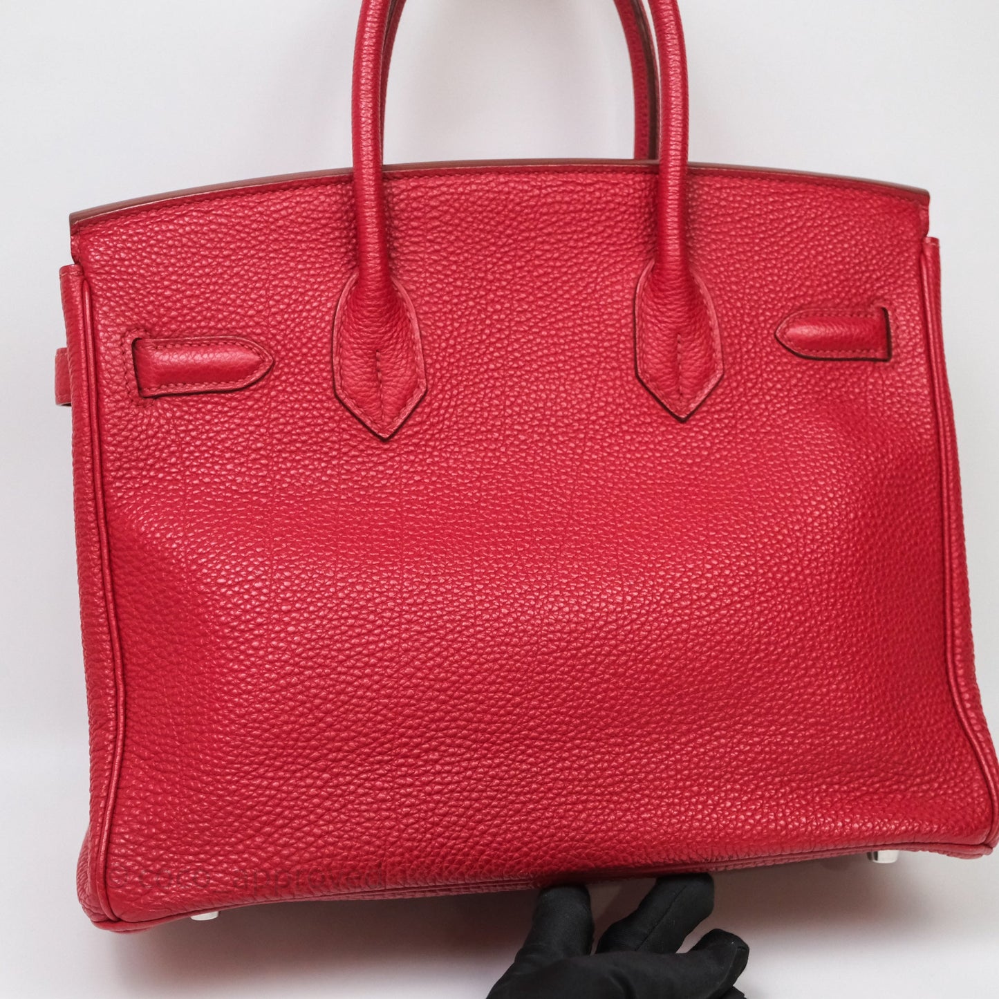 Hermès Birkin 30 Rouge Togo Palladium Hardware
