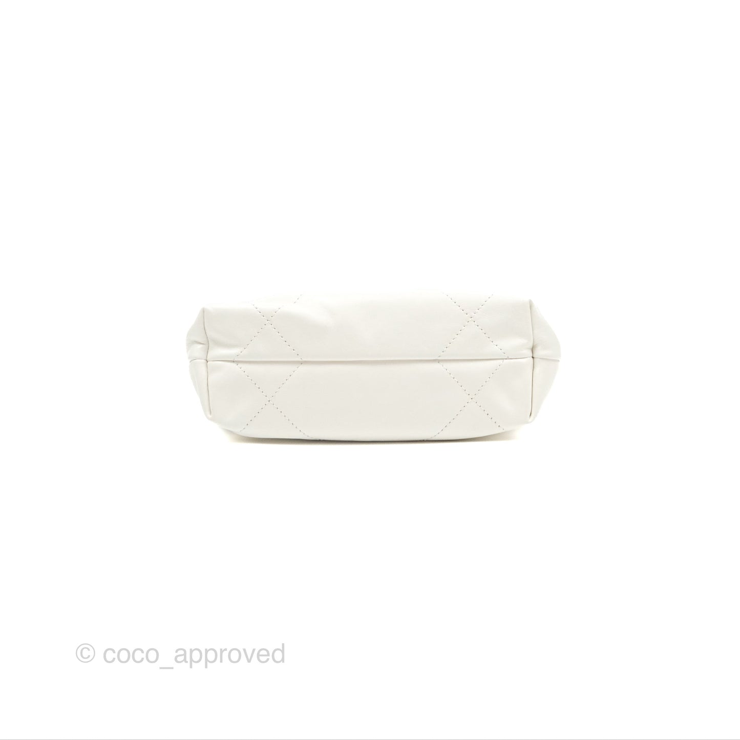 Chanel 22 Mini Bag White Crumpled Calfskin