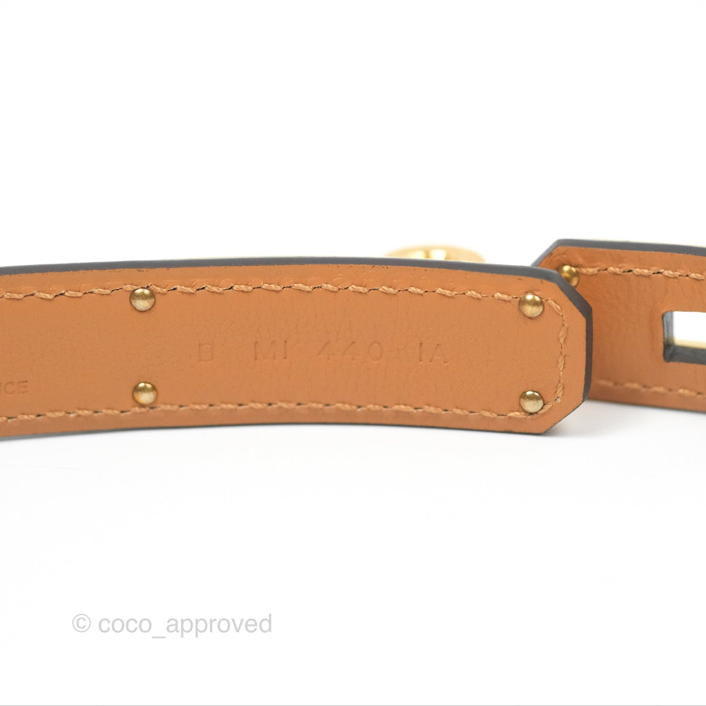 Hermès Epsom Kelly Buckle Belt Etoupe Gold Hardware