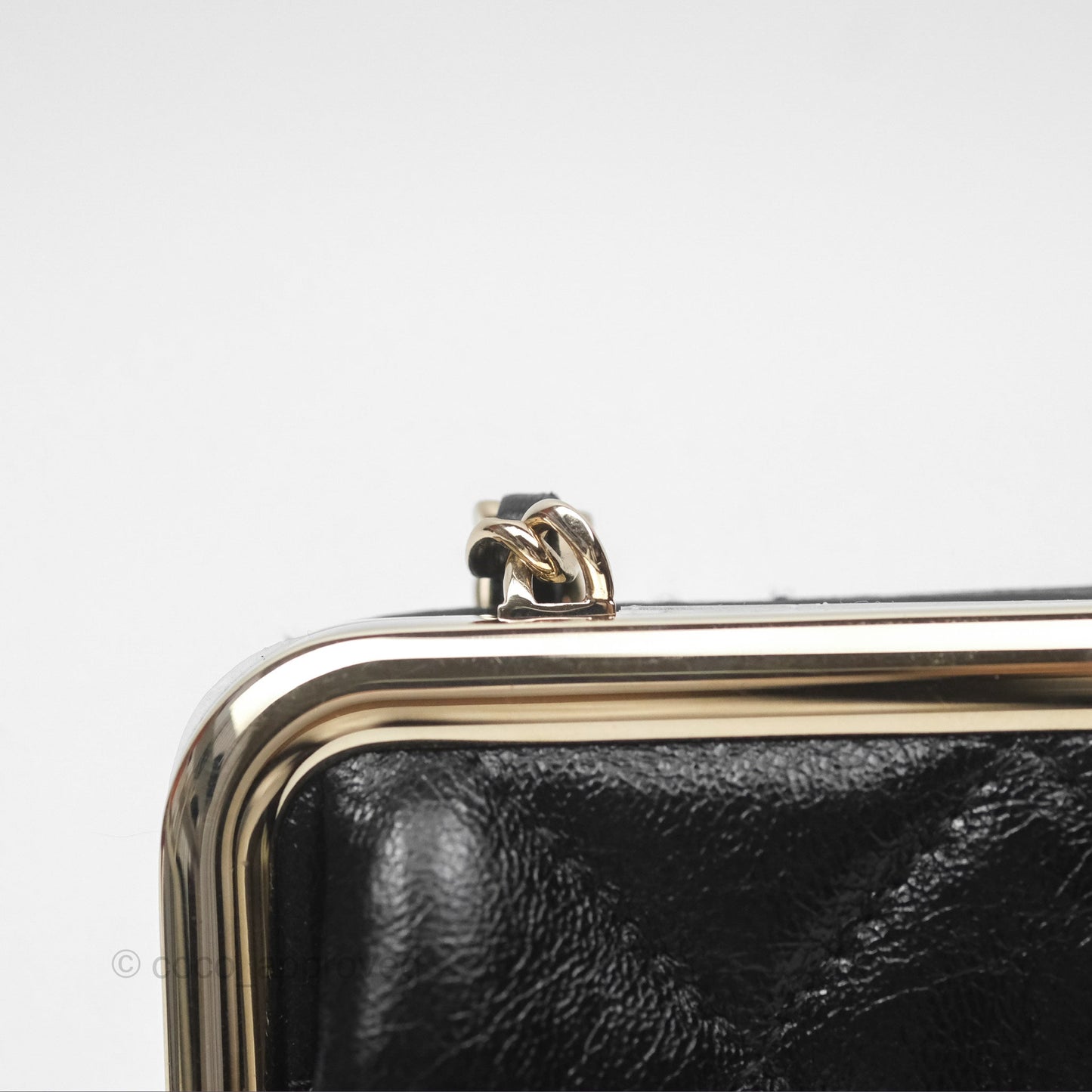Chanel Clutch on Chain Black Calfskin Gold Hardware