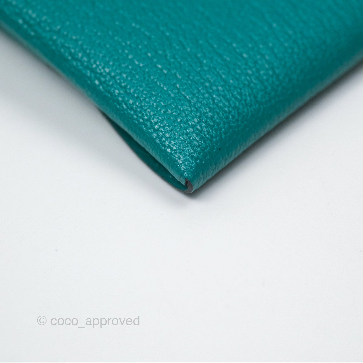 Hermès Bastia Coin Purse Green Chevre Mysore