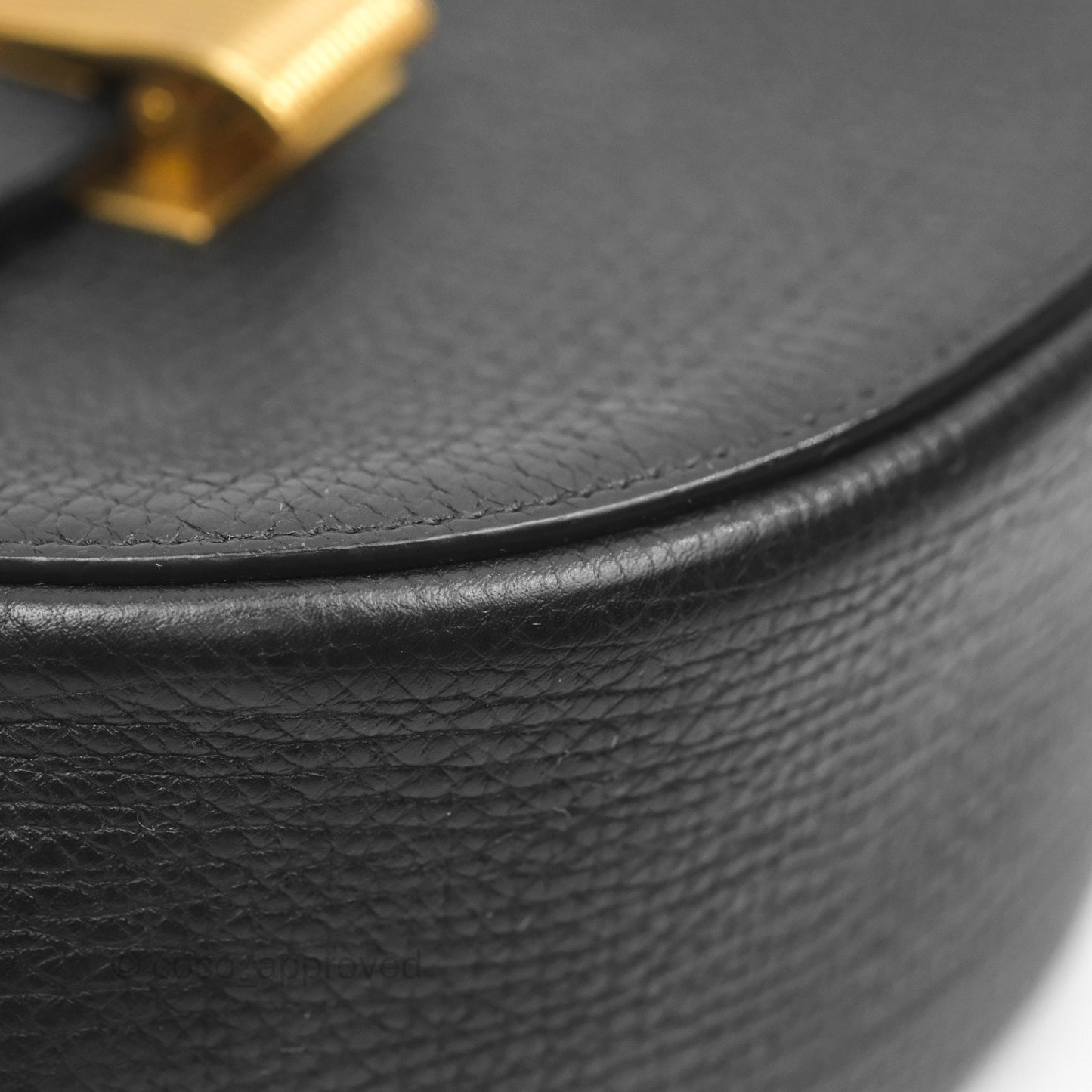 Bottega Veneta Palmellato Rounded Belt Bag Calfskin Black
