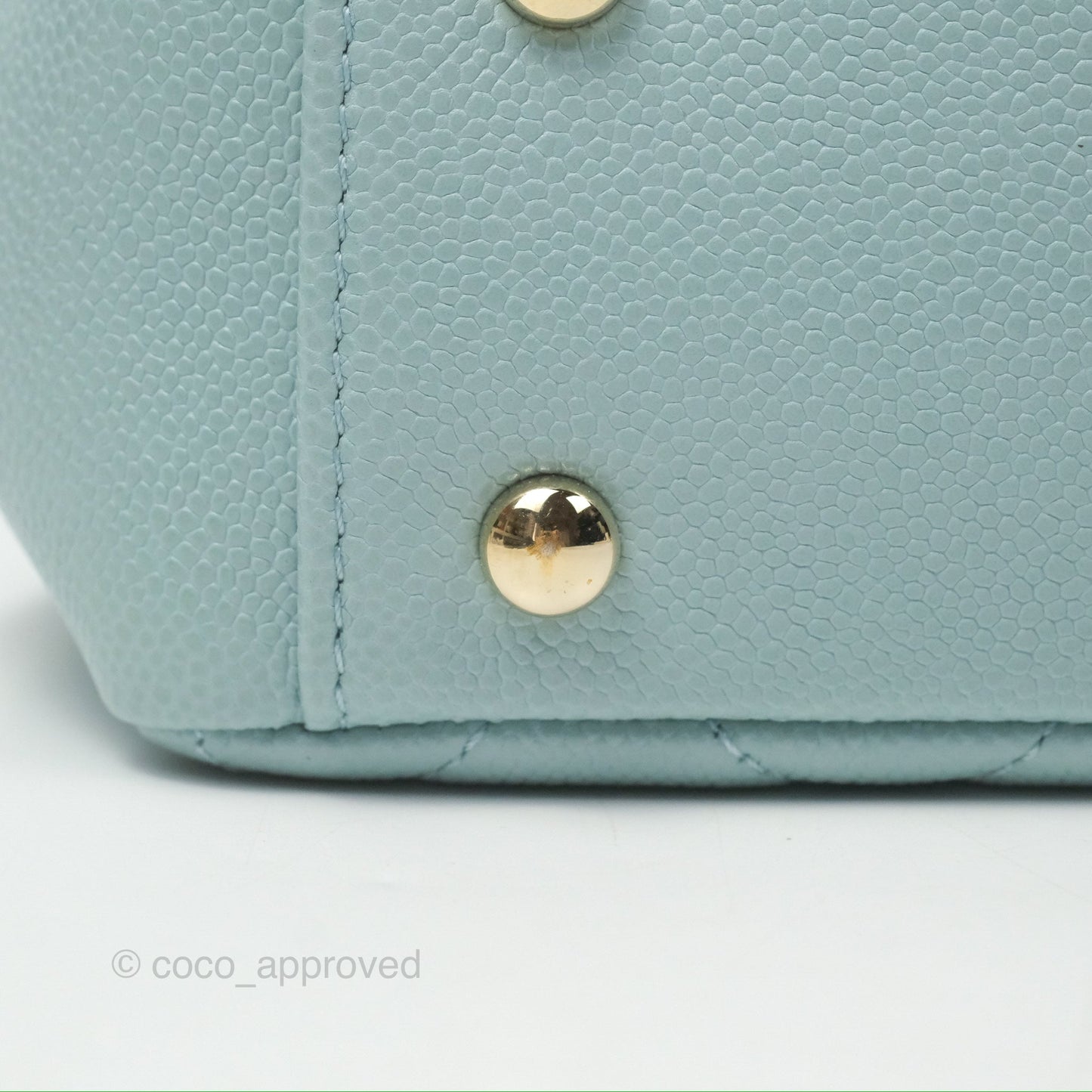 Chanel Quilted Small Business Affinity Flap Blue Caviar Gold Hardware
