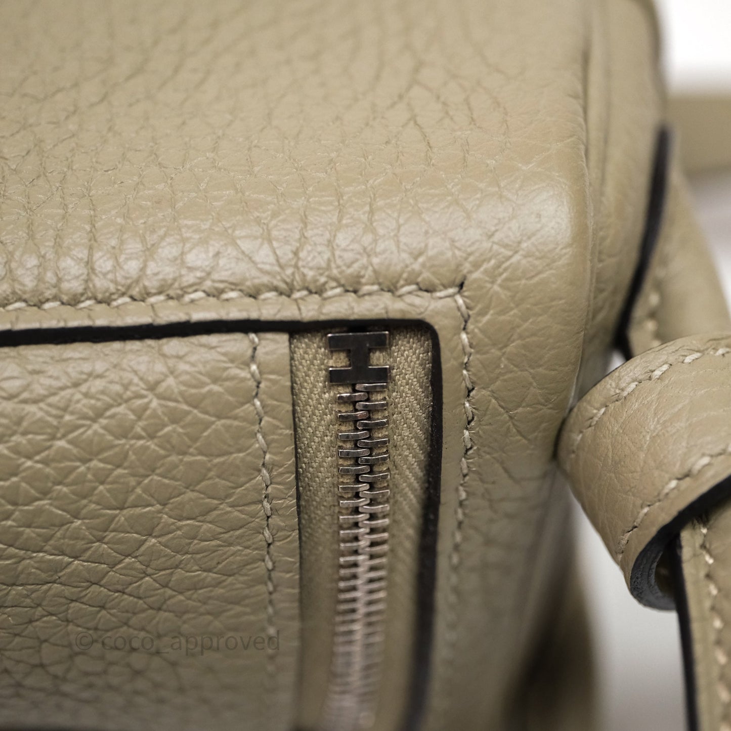 Hermès Mini Lindy 20 Sauge Q1 Clemence Palladium Hardware