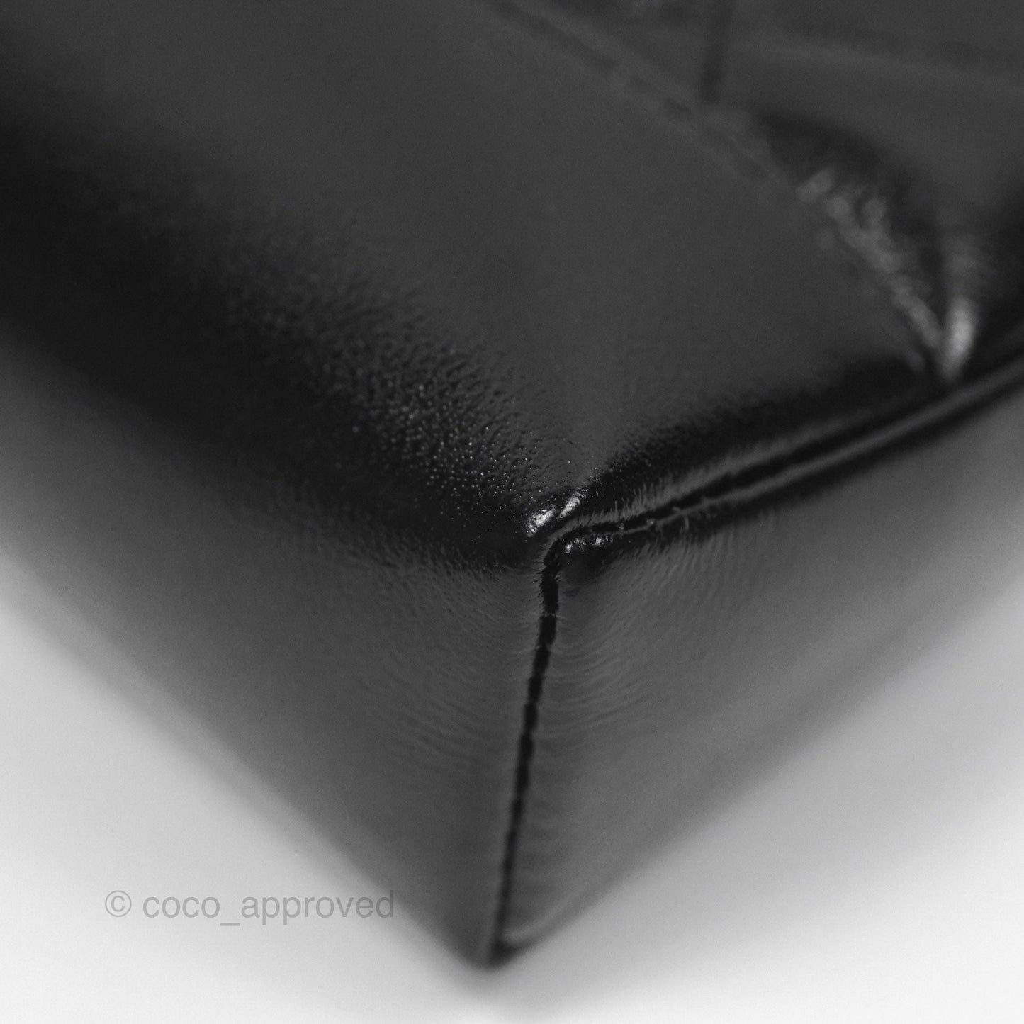 Chanel Nano 31 Black Shiny Lambskin Gold Hardware