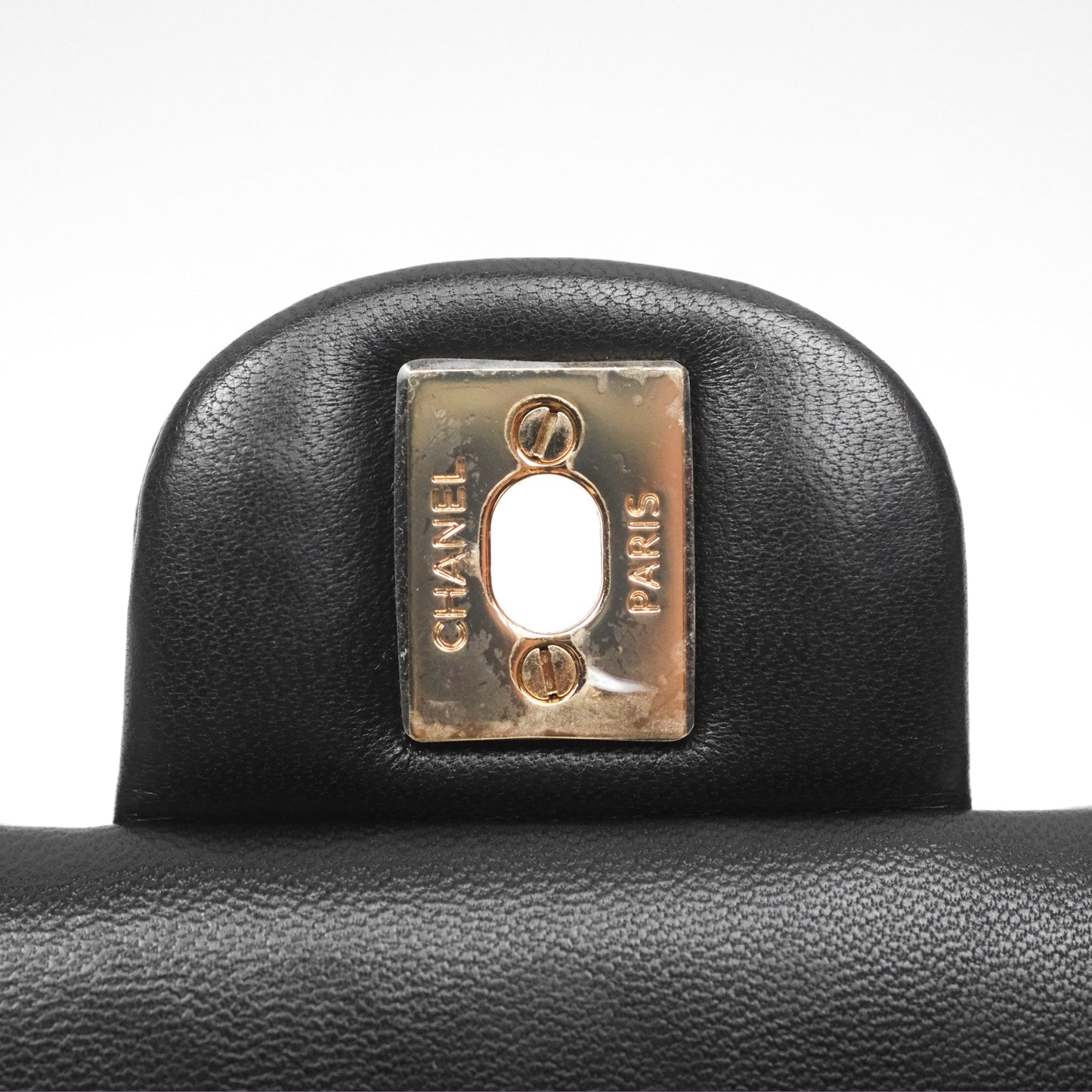 Chanel Quilted Mini Rectangular Black Lambskin Gold Hardware