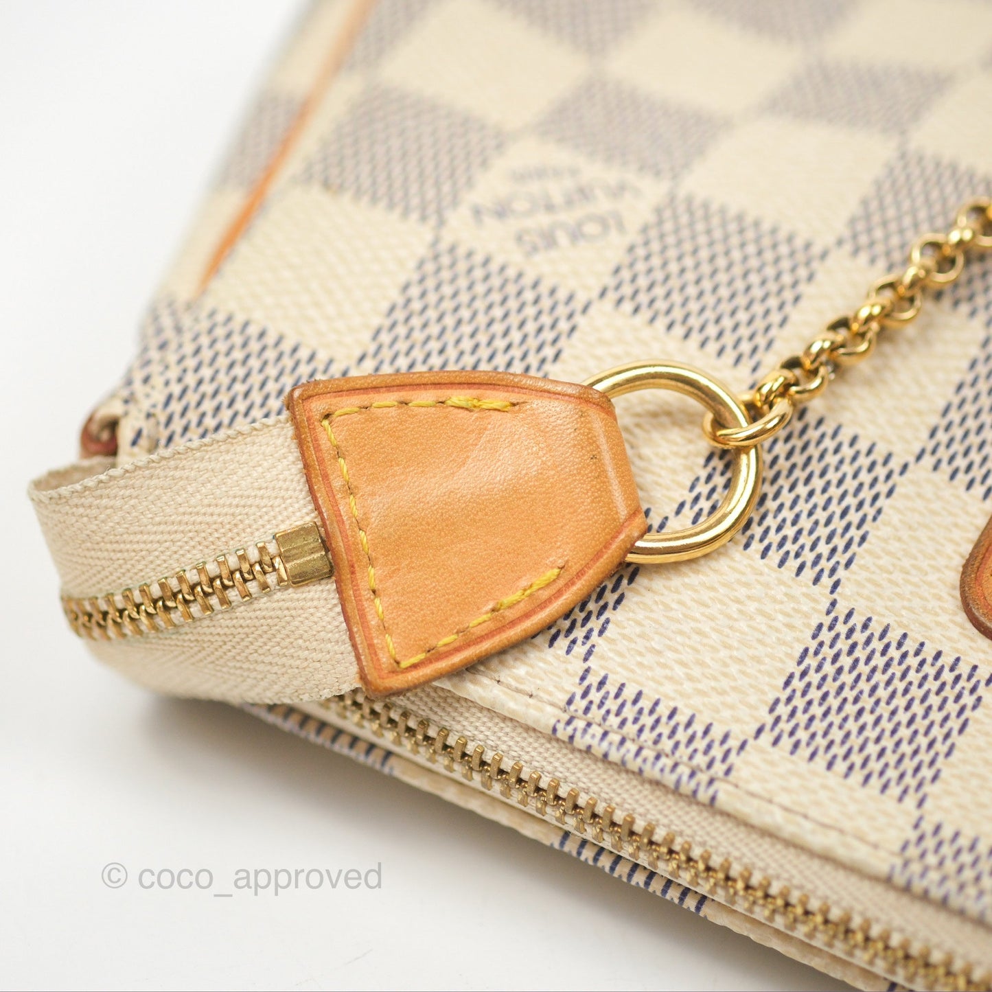 Louis Vuitton Eva Clutch With Strap Damier Azur