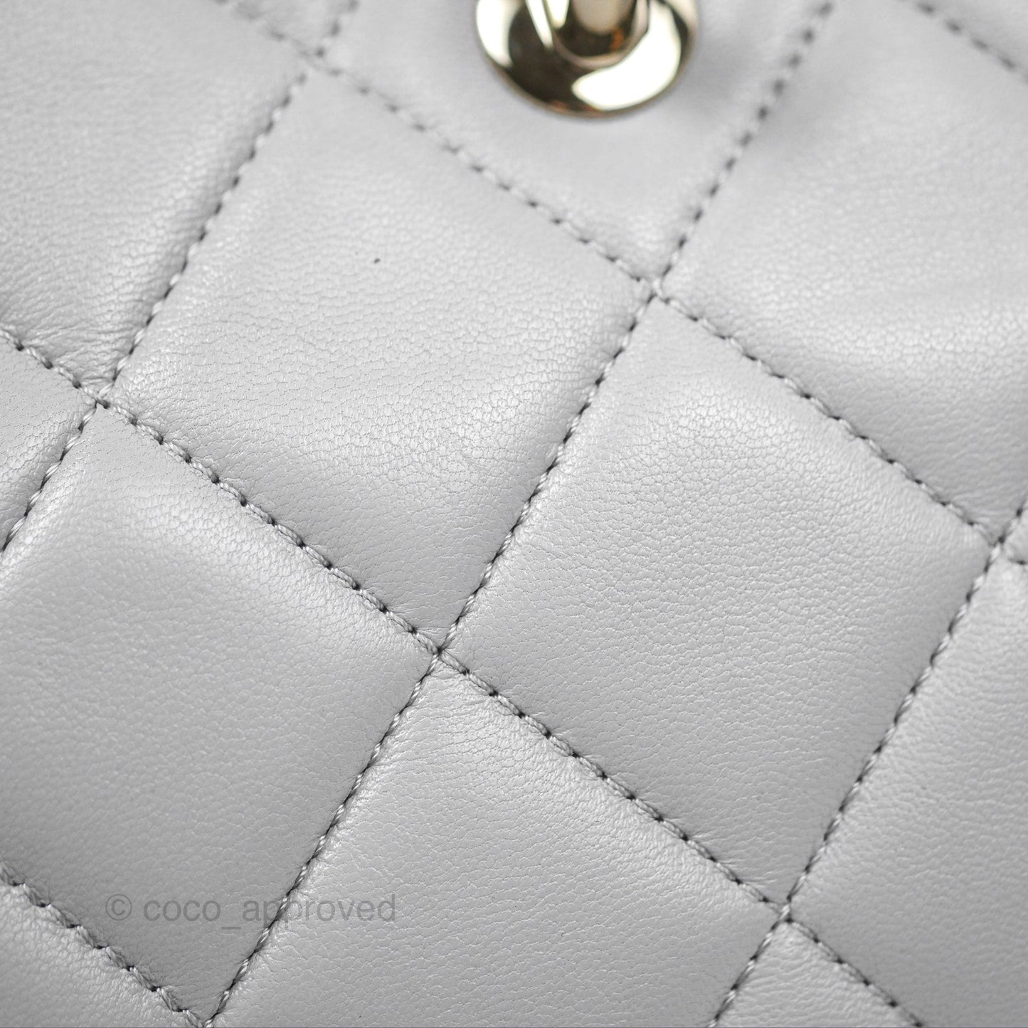 Chanel Small Trendy CC Grey Lambskin Gold Hardware