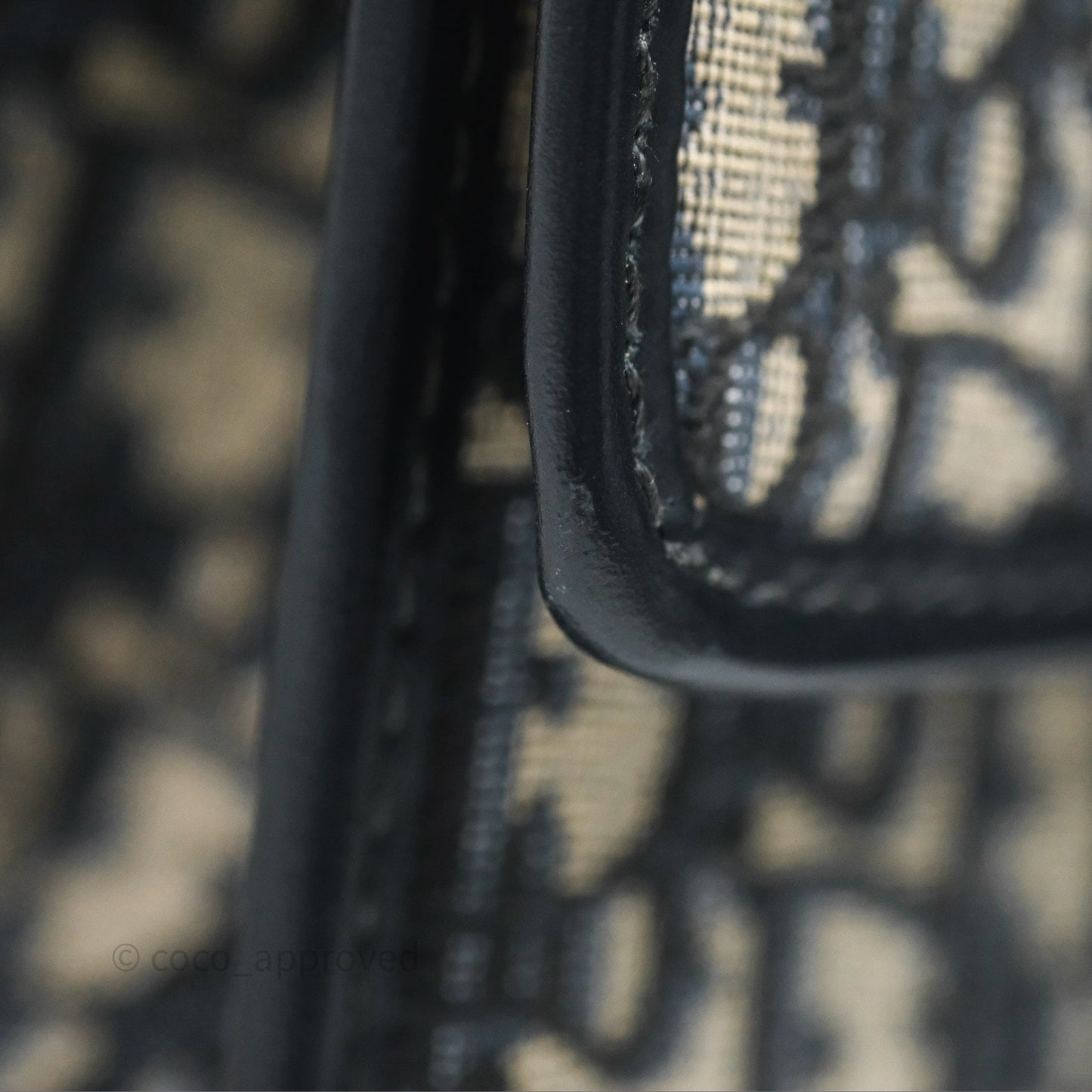 Christian Dior 30 Montaigne with Chain Blue Dior Oblique Jacquard