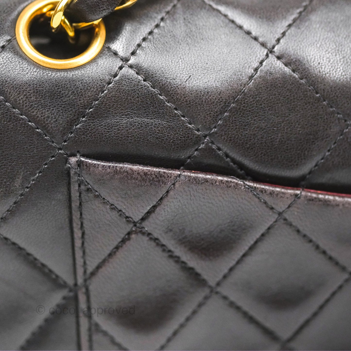Chanel Classic Vintage Small Flap Black Lambskin 24K Gold Hardware