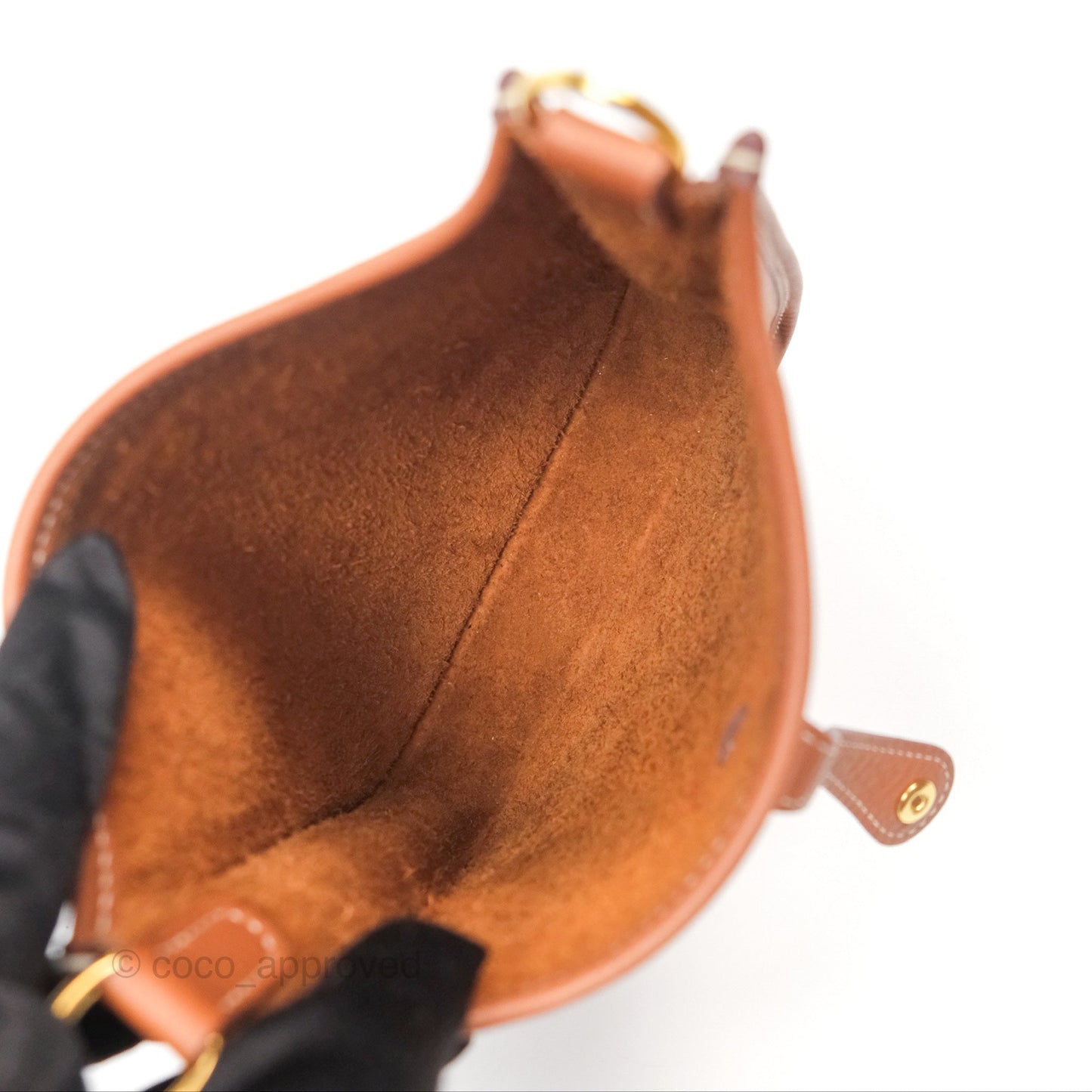 Hermès Mini Evelyne 16 Gold Clemence Gold Hardware
