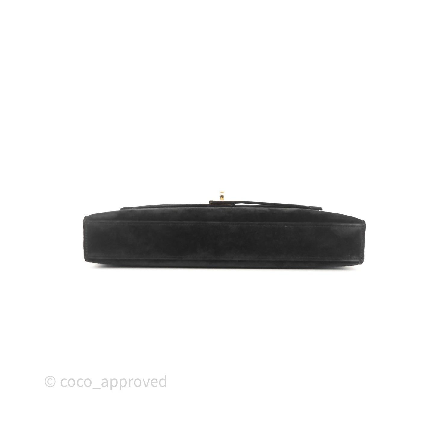 Hermès Kelly Elan Black Noir 89 Doblis Gold Hardware