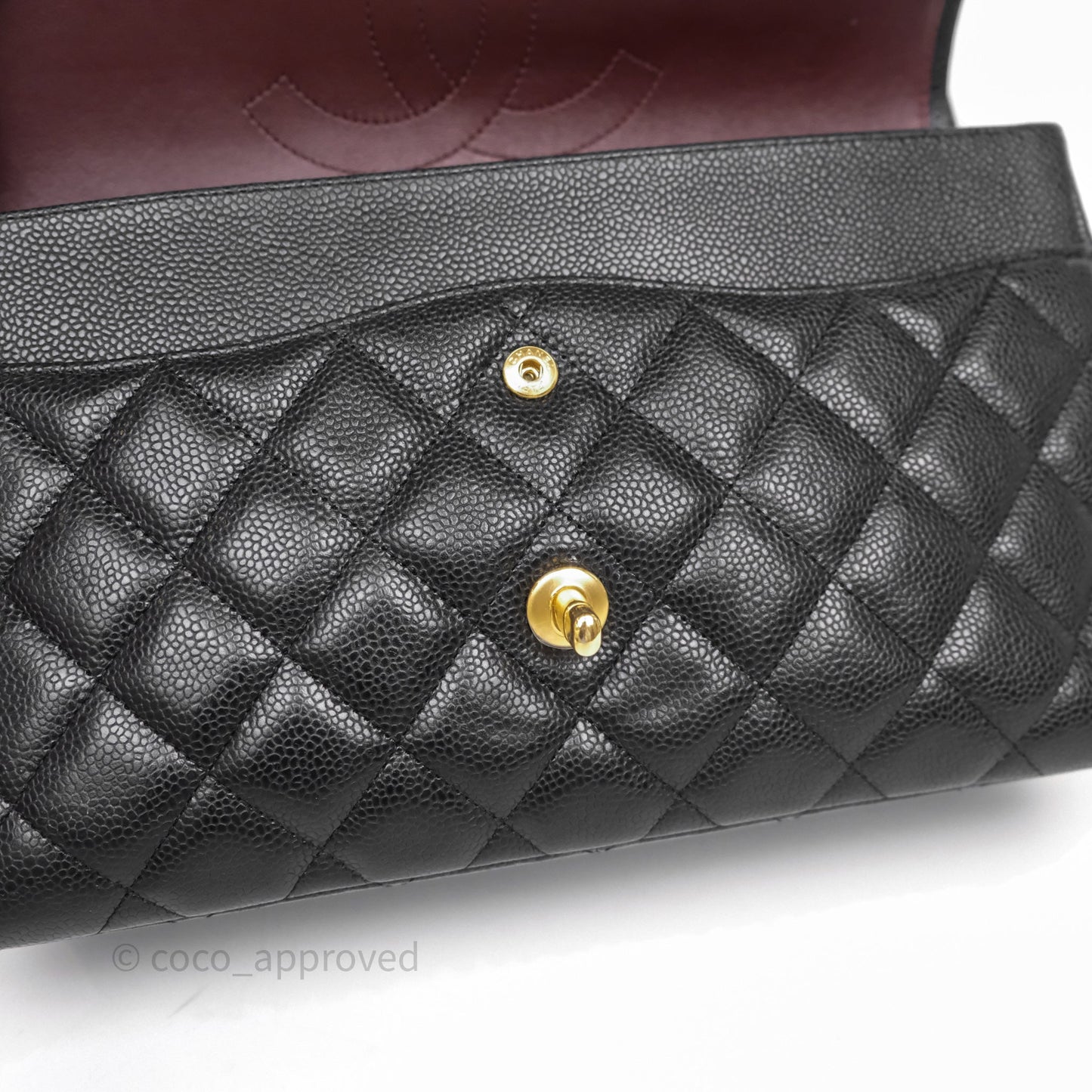 Chanel Jumbo Double Flap Black Caviar Gold Hardware⁣⁣