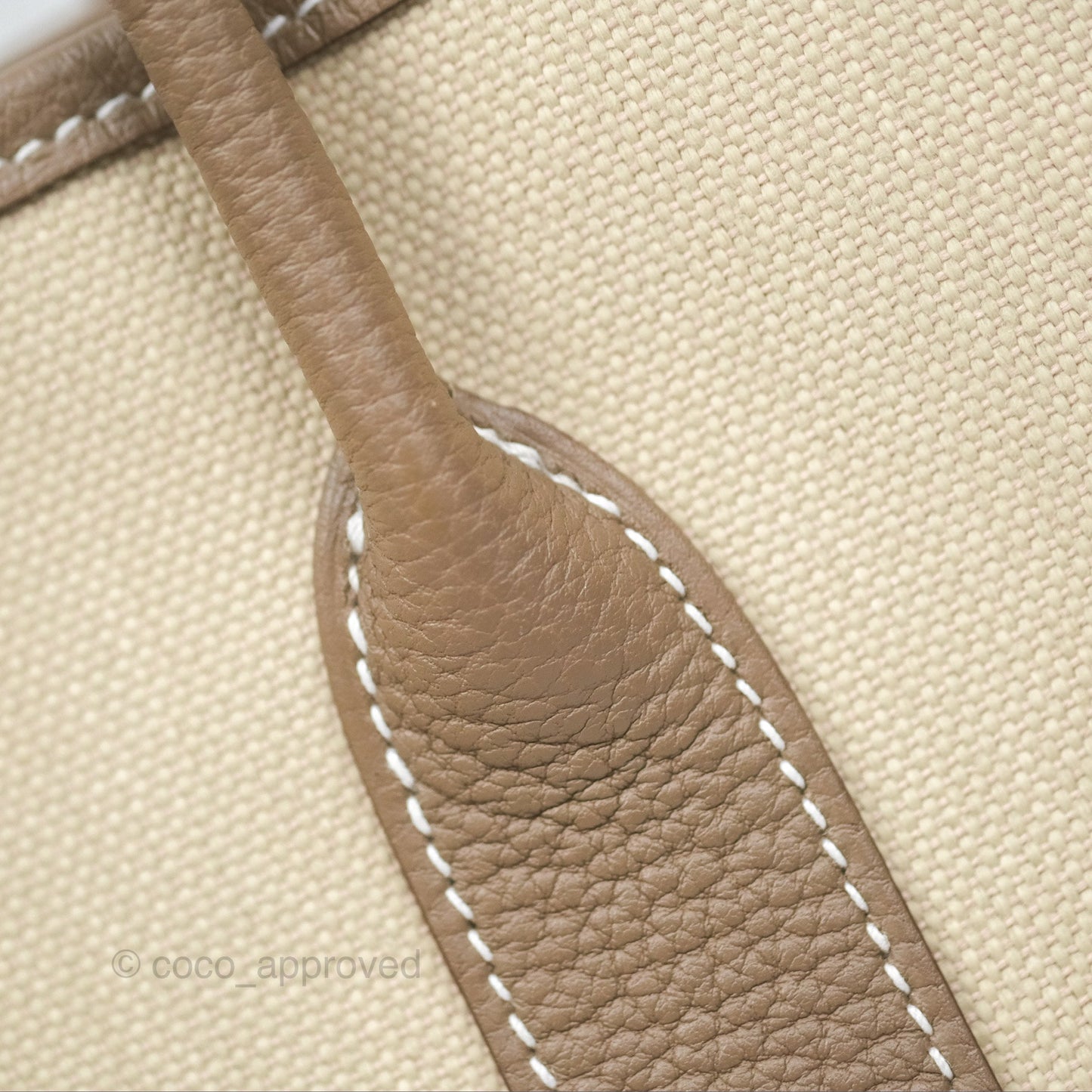 Hermès Garden Party 30 Toile Negonda Beton 8L / Etoupe 18