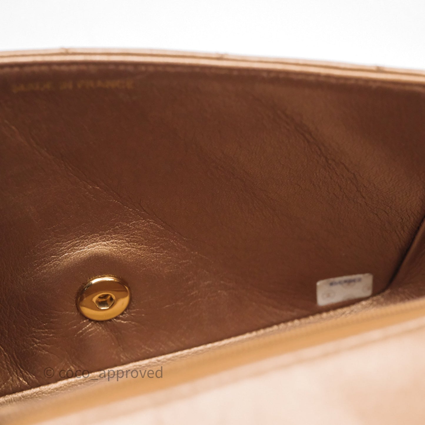 Chanel Vintage Small Quilted Classic Diana Flap Bag Gold Lambskin 24K Gold Hardware