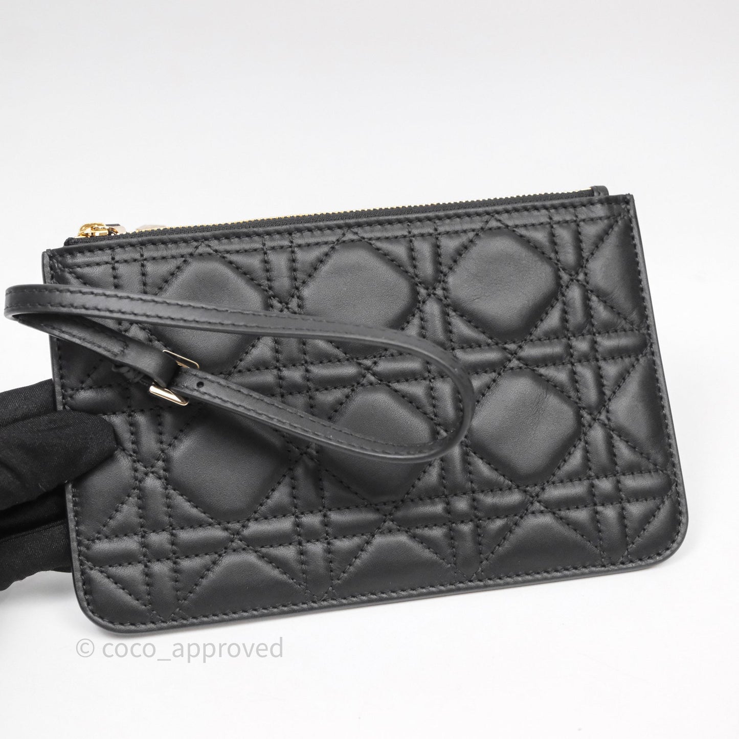 Christian Dior Medium Dior Toujours Bag Black Macrocannage Calfskin