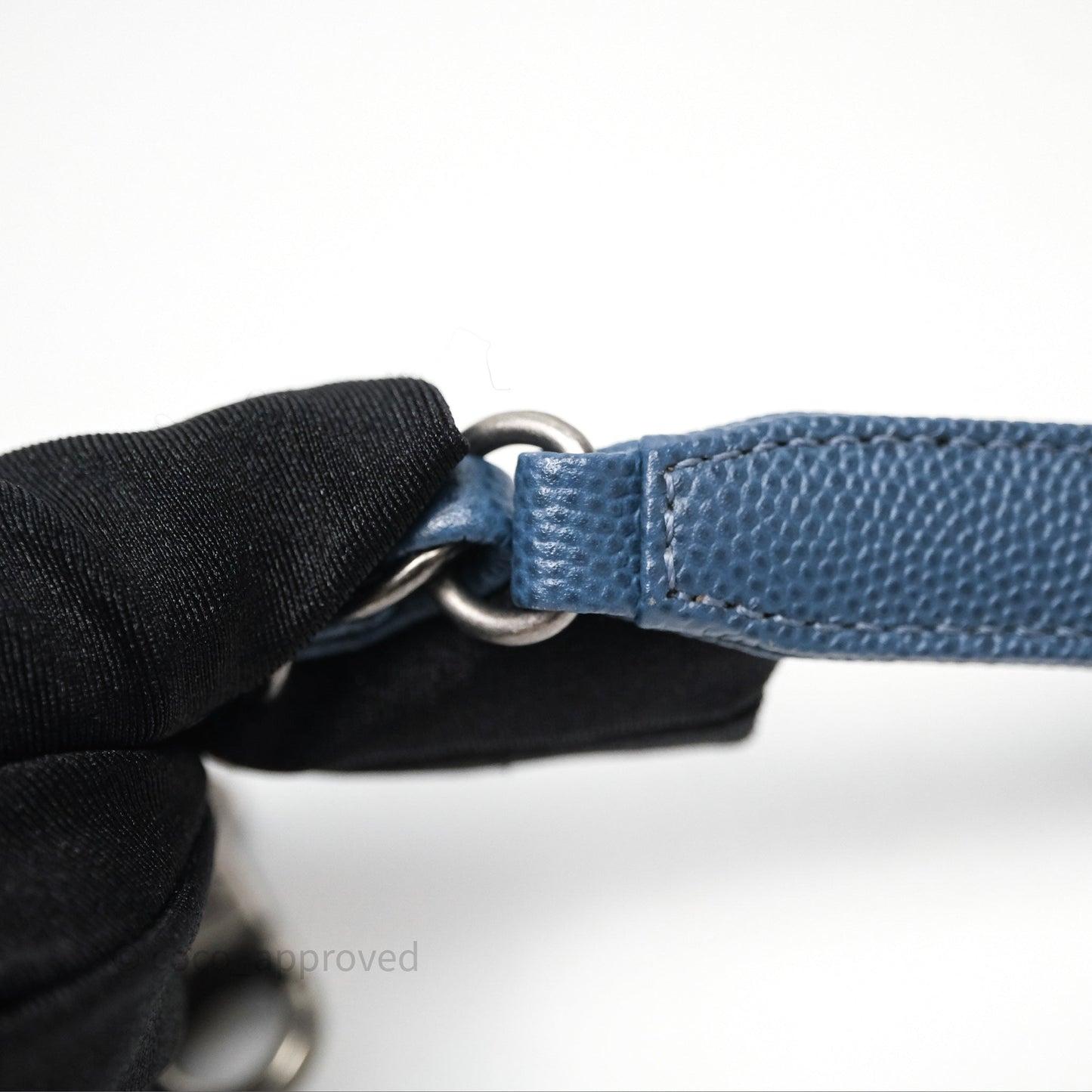 Chanel Medium Coco Handle Quilted Aged Caviar Dark Blue Ruthenium Hardware