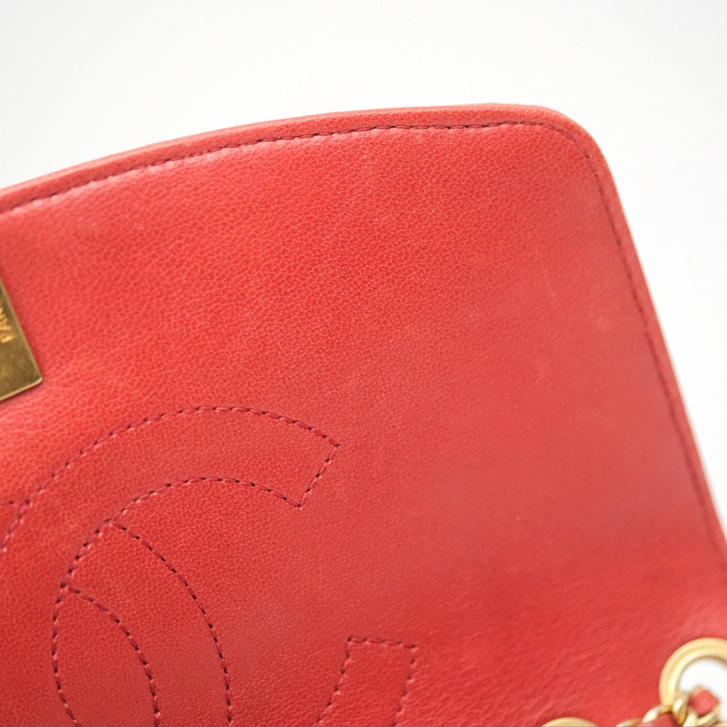 Chanel Diana Reissue Brick Red Gold Hardware