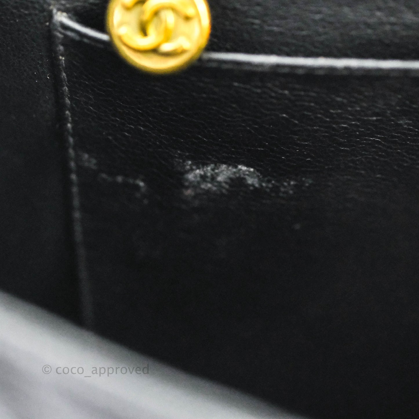 Chanel Vintage Chevron Maxi Classic Flap Black Caviar 24K Gold Hardware
