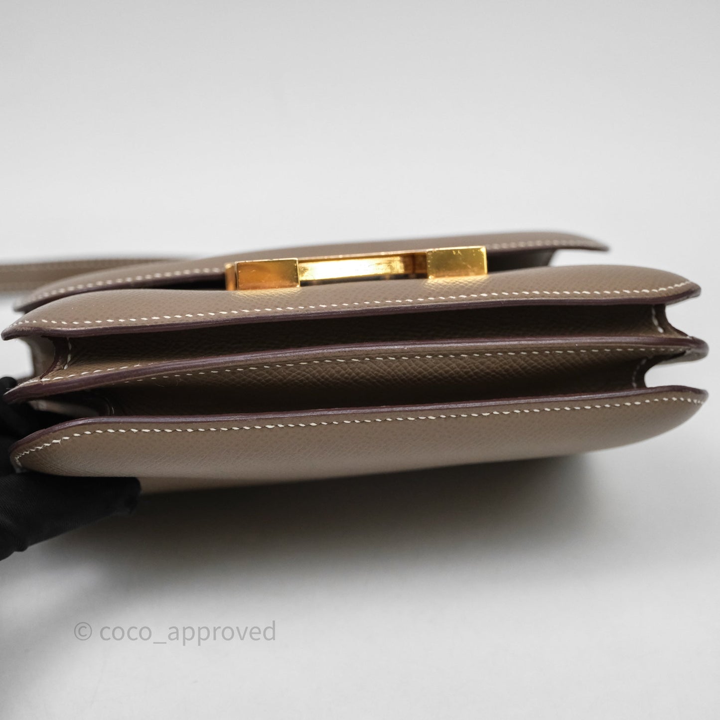 Hermès Constance Mini 18cm Etoupe Epsom Gold Hardware
