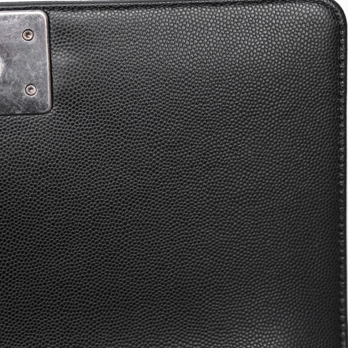 Chanel Medium Boy Quilted Black Caviar Ruthenium Hardware