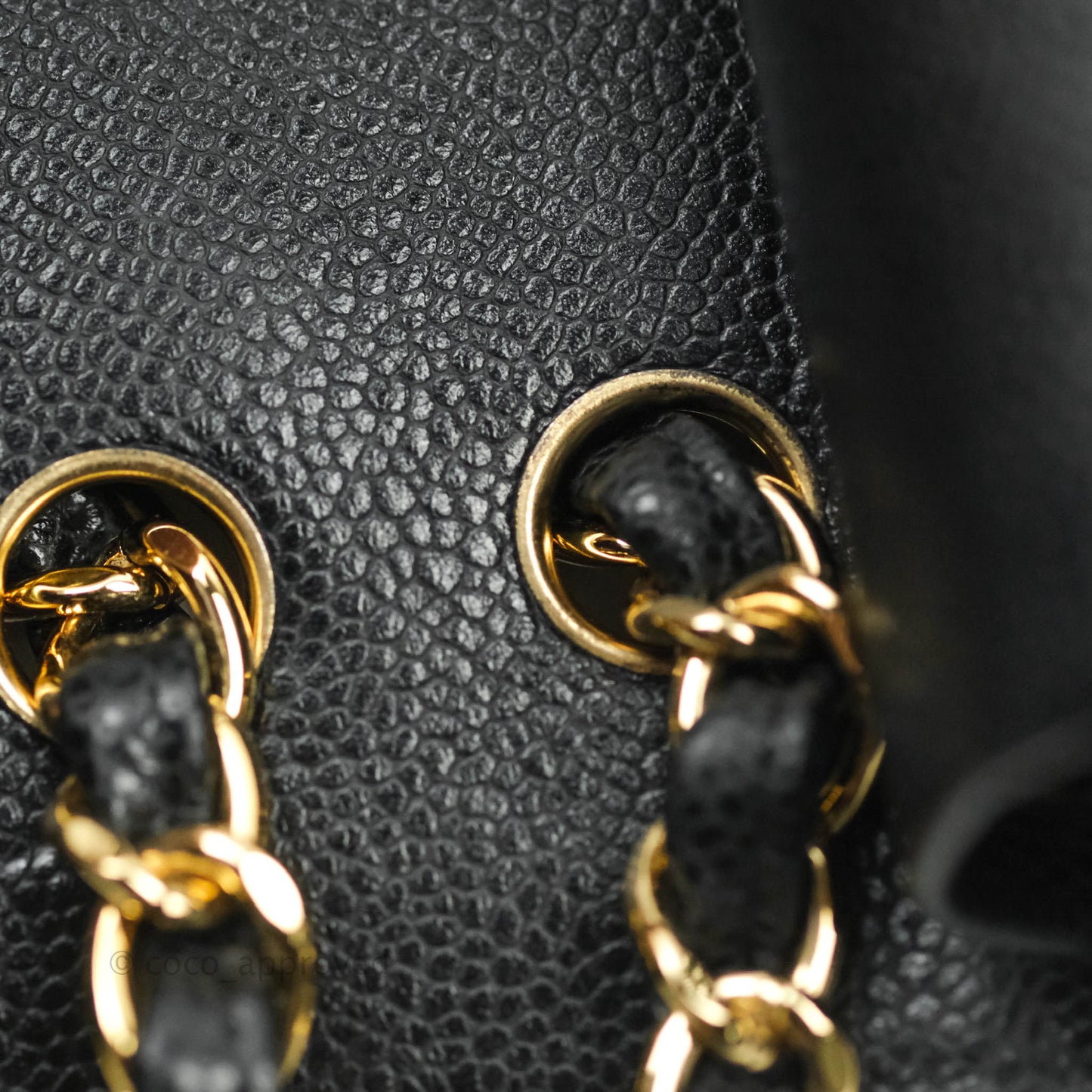 Chanel Jumbo Double Flap Black Caviar Gold Hardware⁣⁣