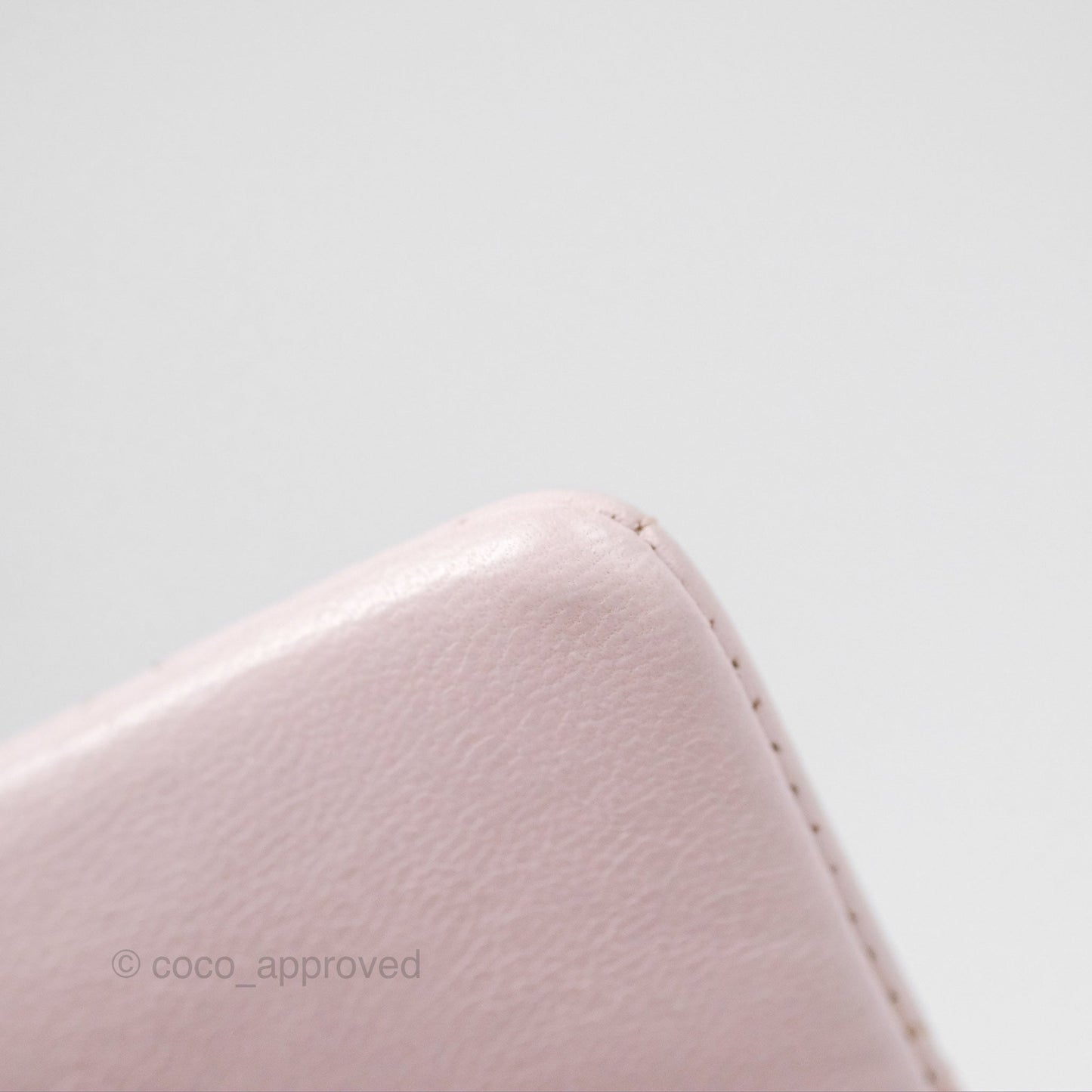 Chanel Quilted Mini Rectangular Light Pink Lambskin Silver Hardware