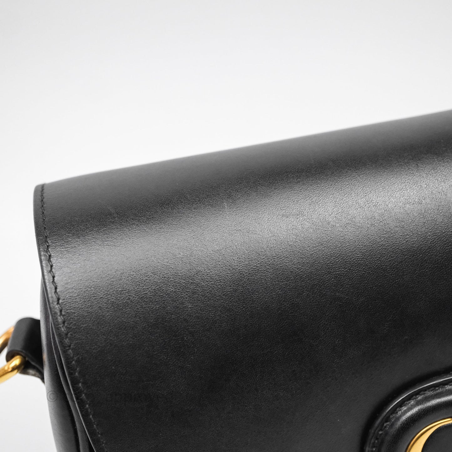 Christian Dior Medium Bobby Flap Black Box Calfskin